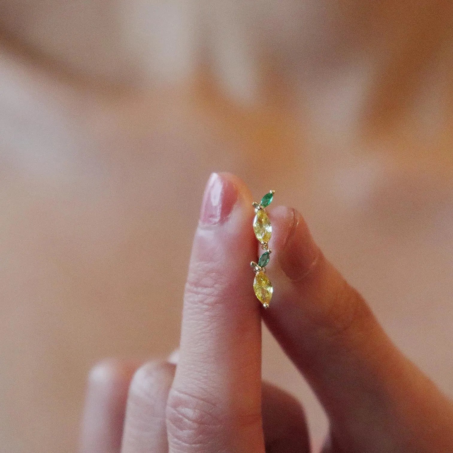 Summer Fruit Stud Earrings, Strawberry, Grape, Peach, Watermelon, Pineapple, Orange, Lemon, Cherry, Lychee Earrings