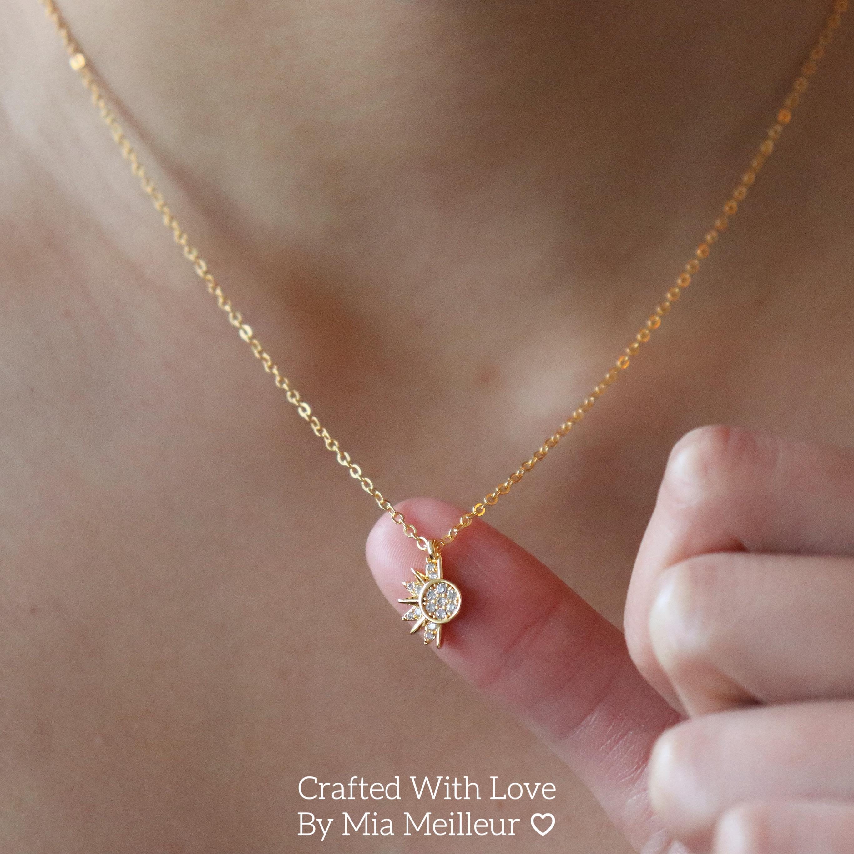 Sun and Moon Necklace, Sunshine and Moonlight Necklace