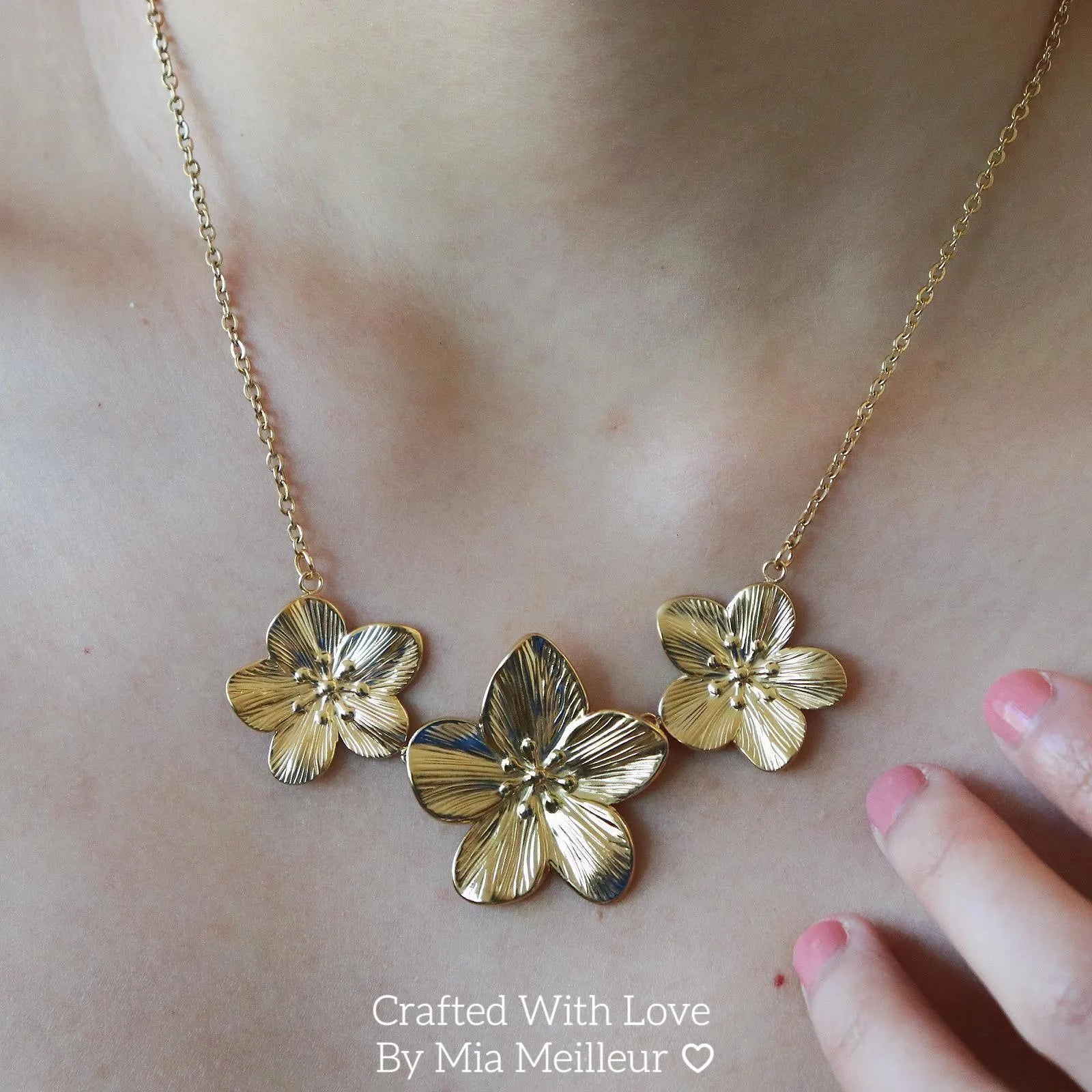 Golden Flower Necklace