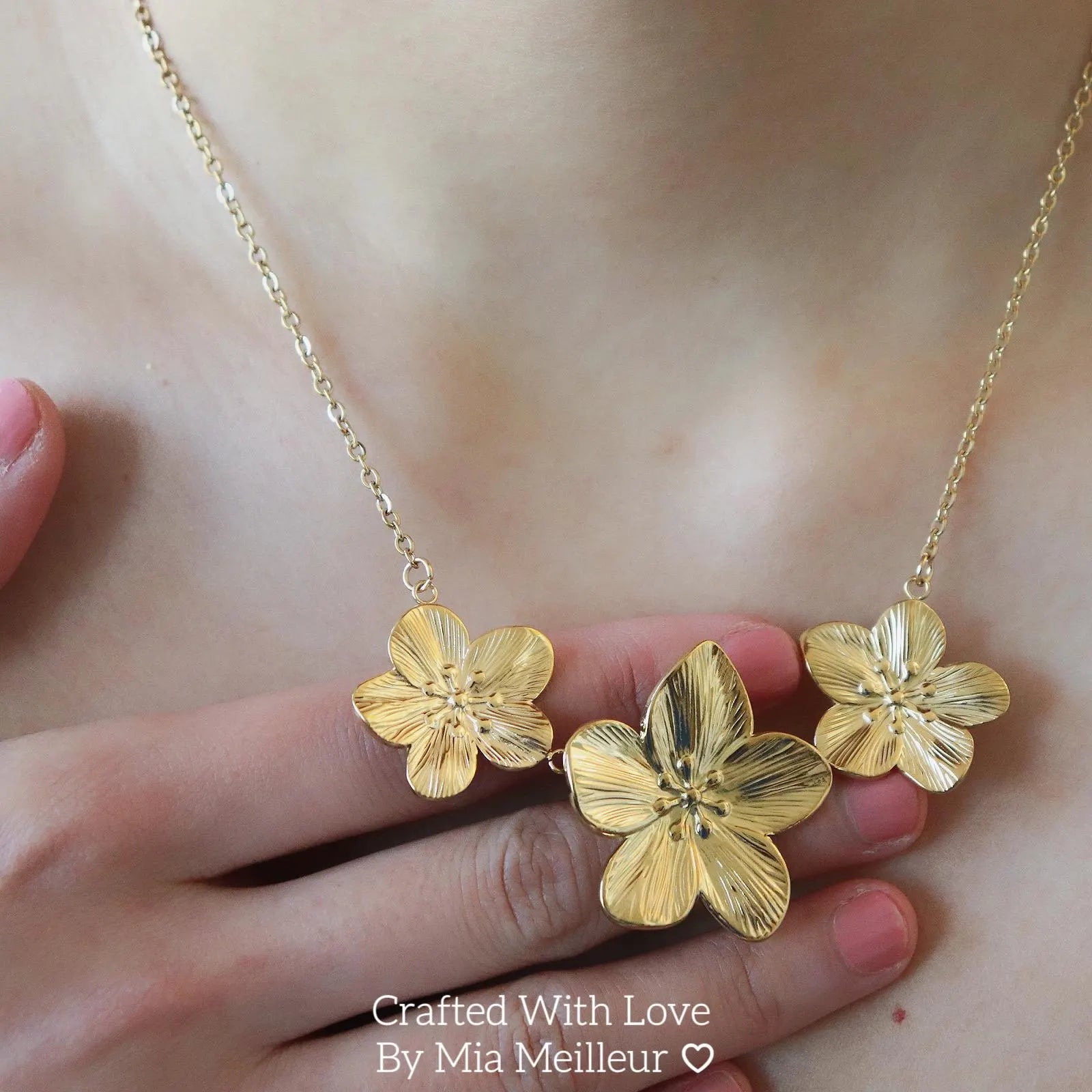 Golden Flower Necklace