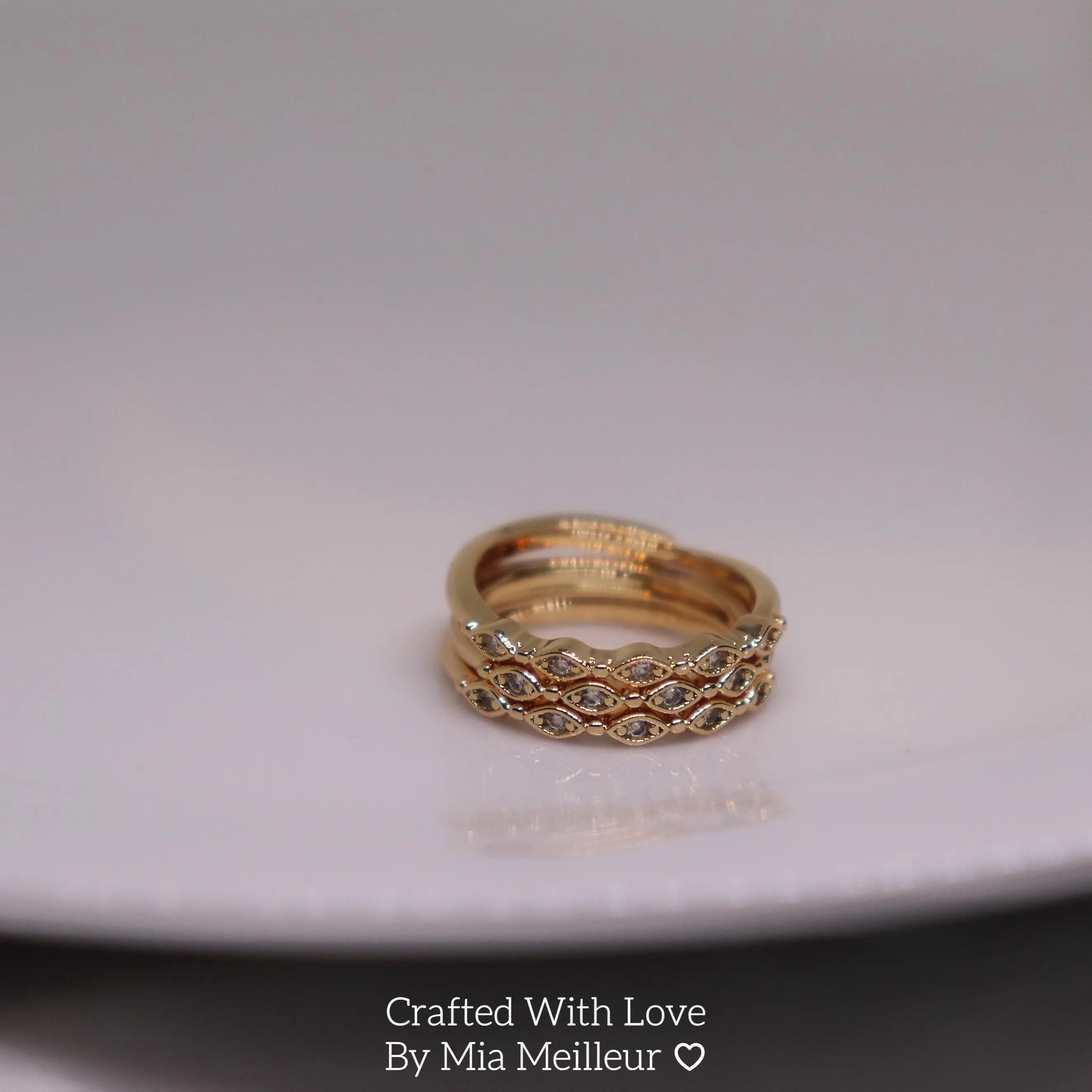 Dainty Diamond Half Eternity Ring