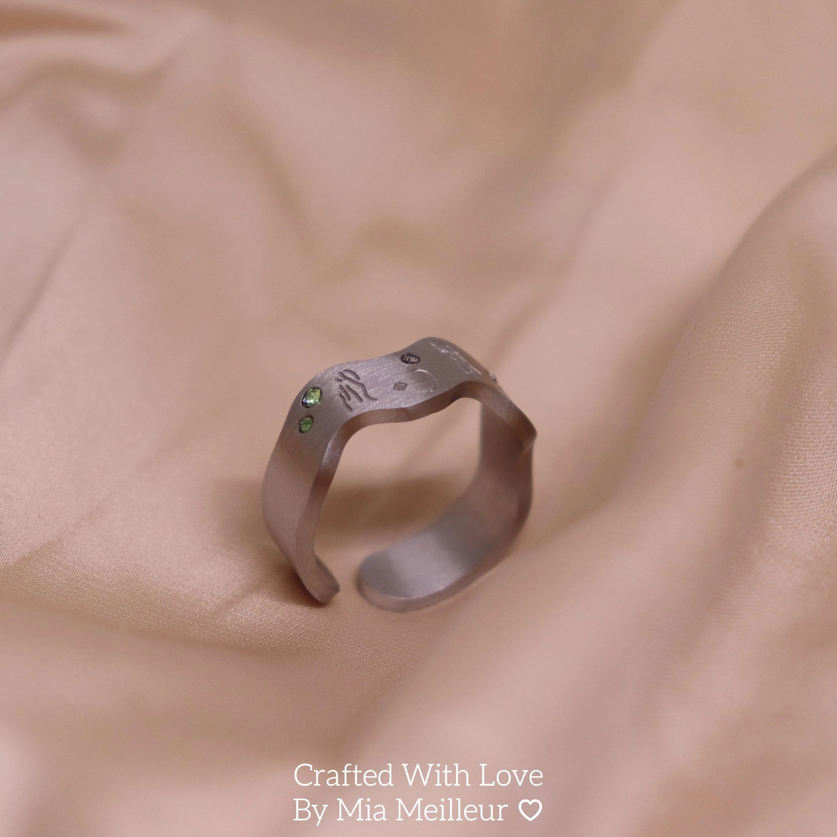 River Ripples Gemstone Ring