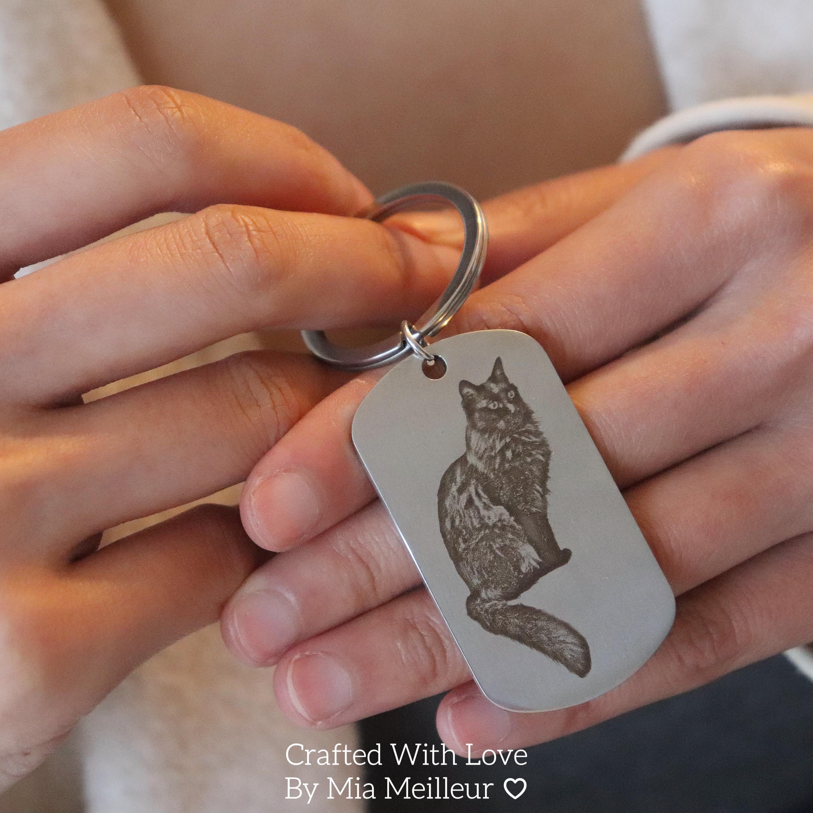 Engraved Pet Keychain