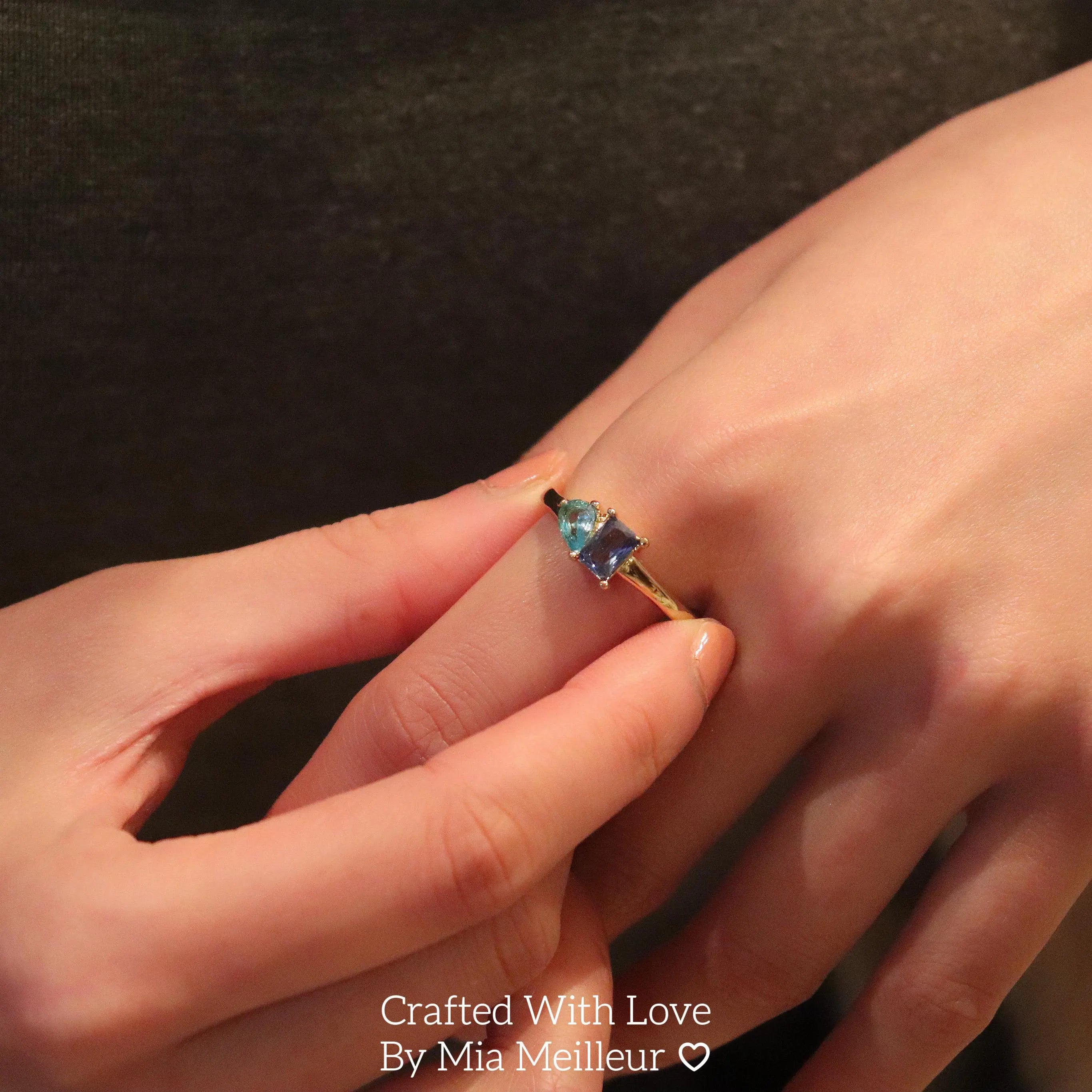 Toi et Moi Gemstone Ring