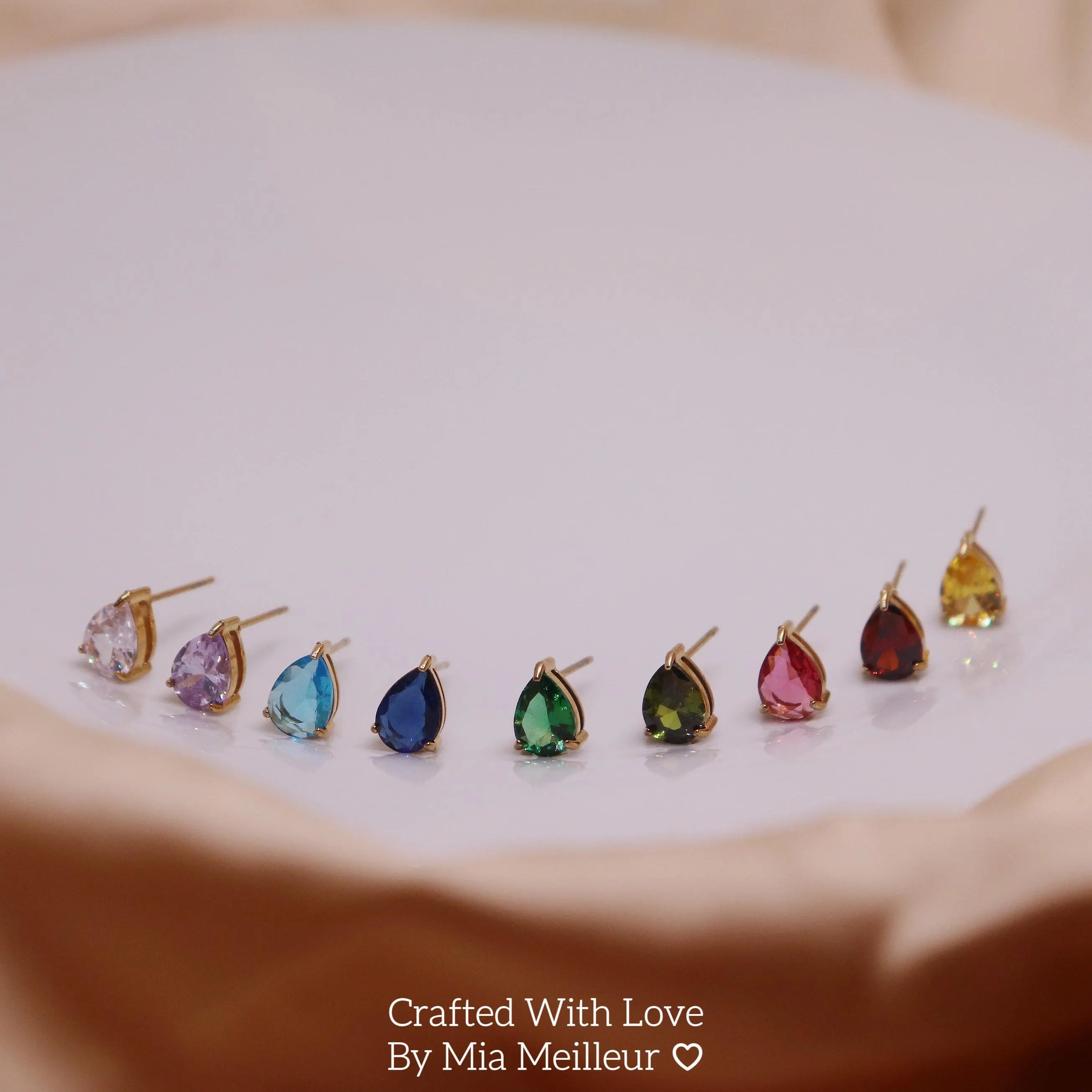 Birthstone Stud Earrings