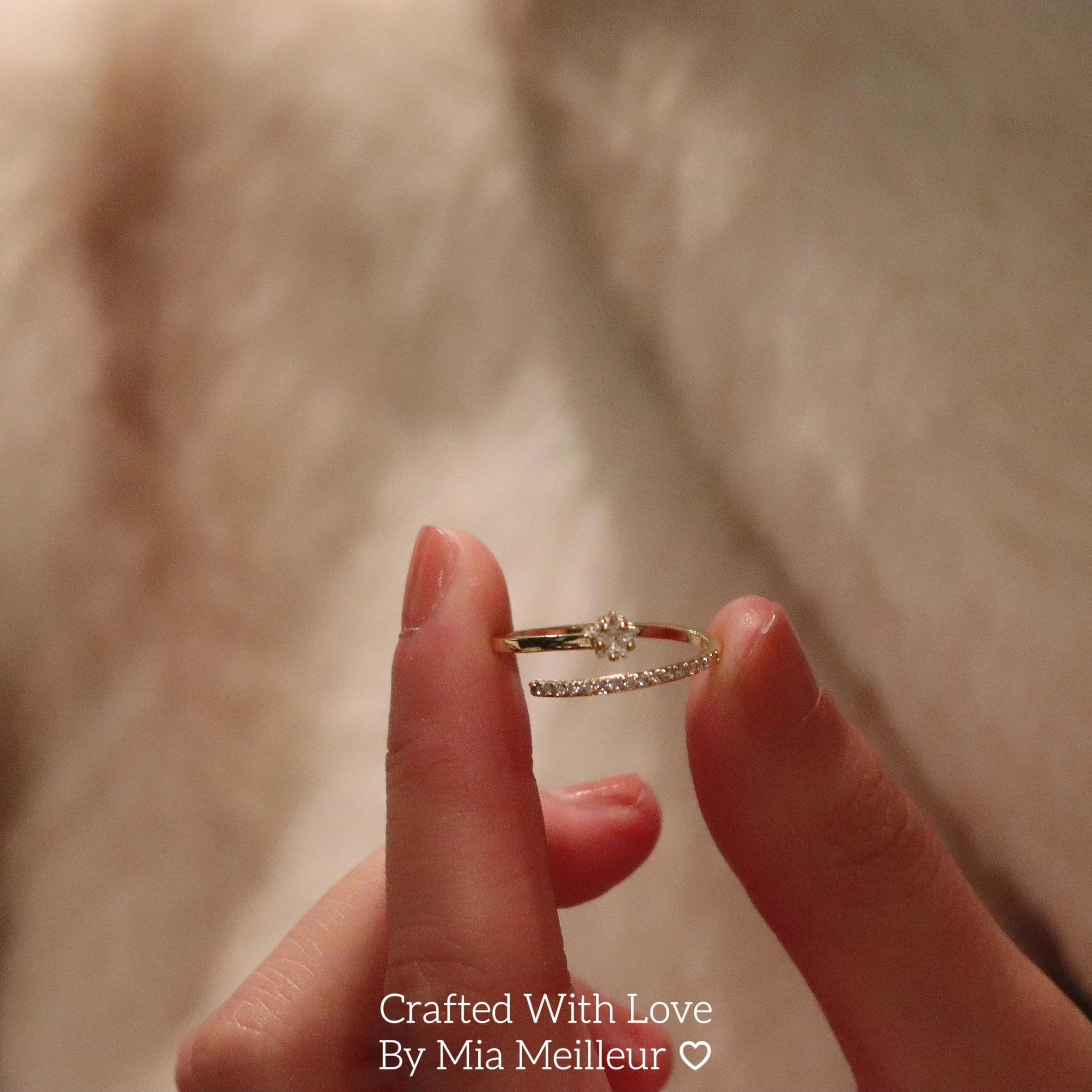 Dainty Shooting Star Ring