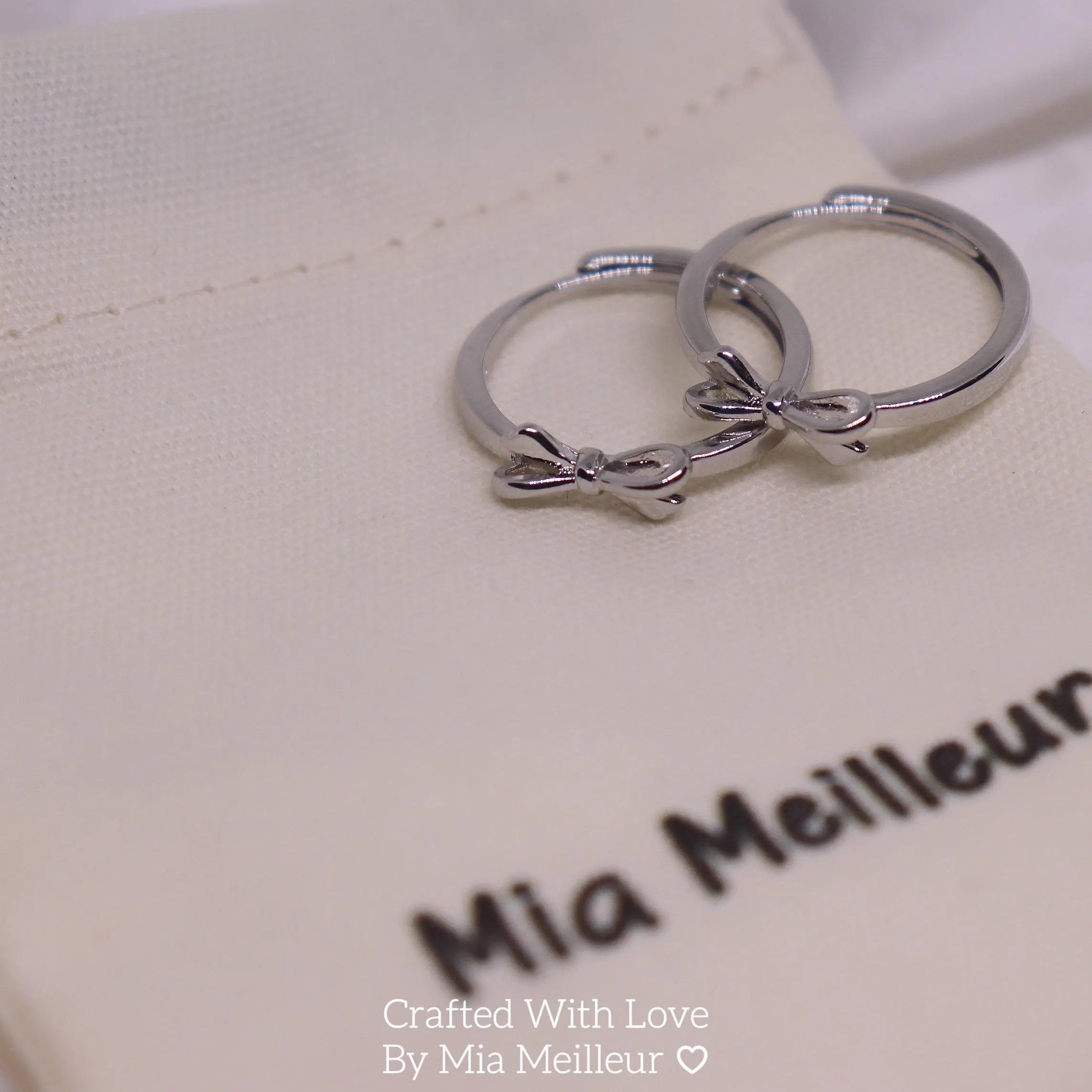 S925 Dainty Coquette Bow Ring