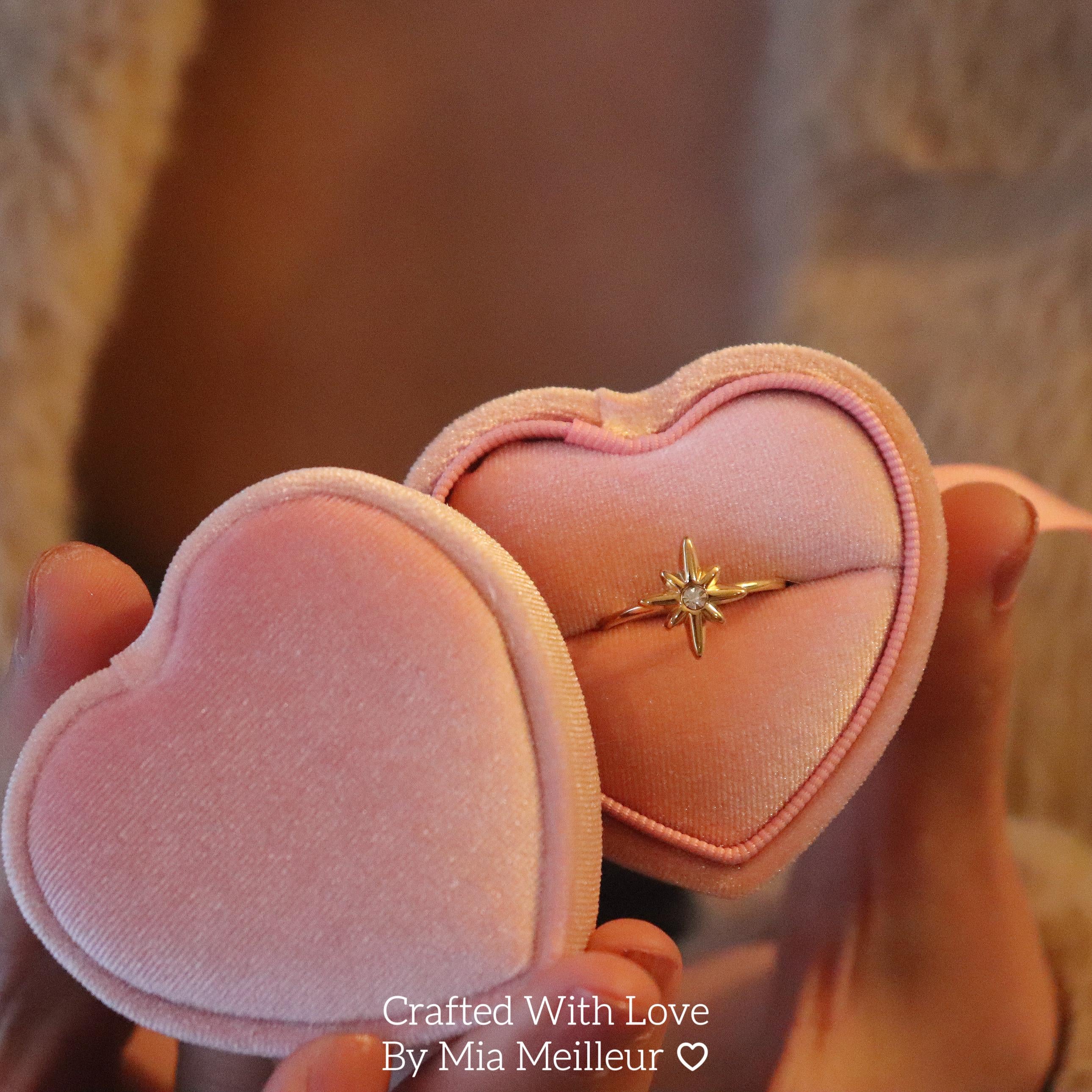 Dainty North Star Open Ring