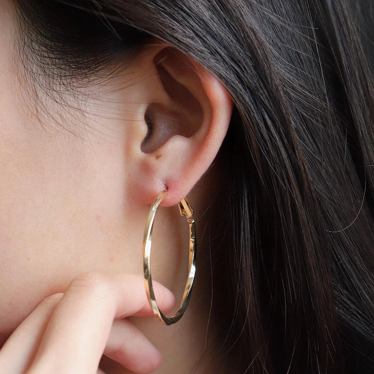 Twisted Hoop Earrings