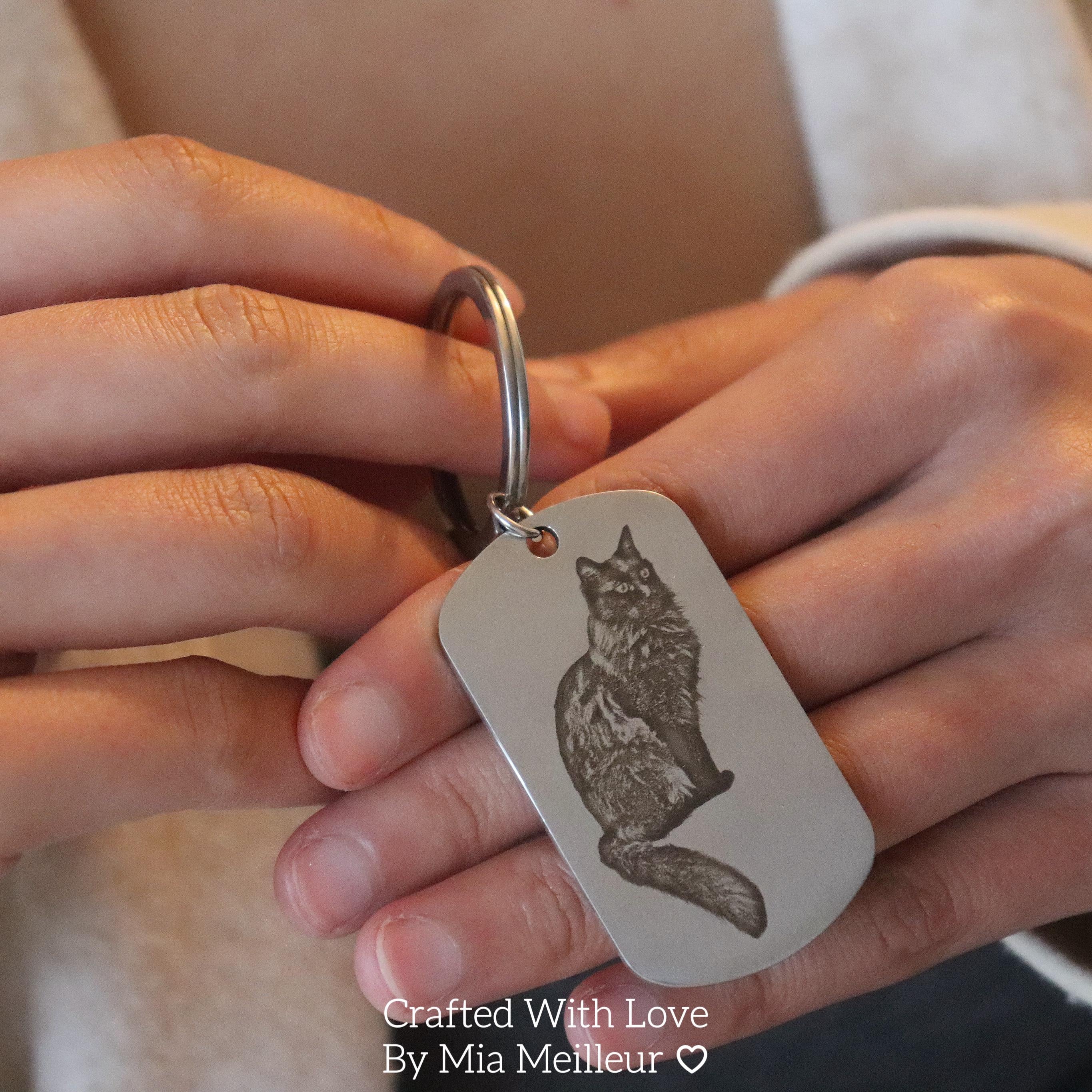 Engraved Pet Keychain