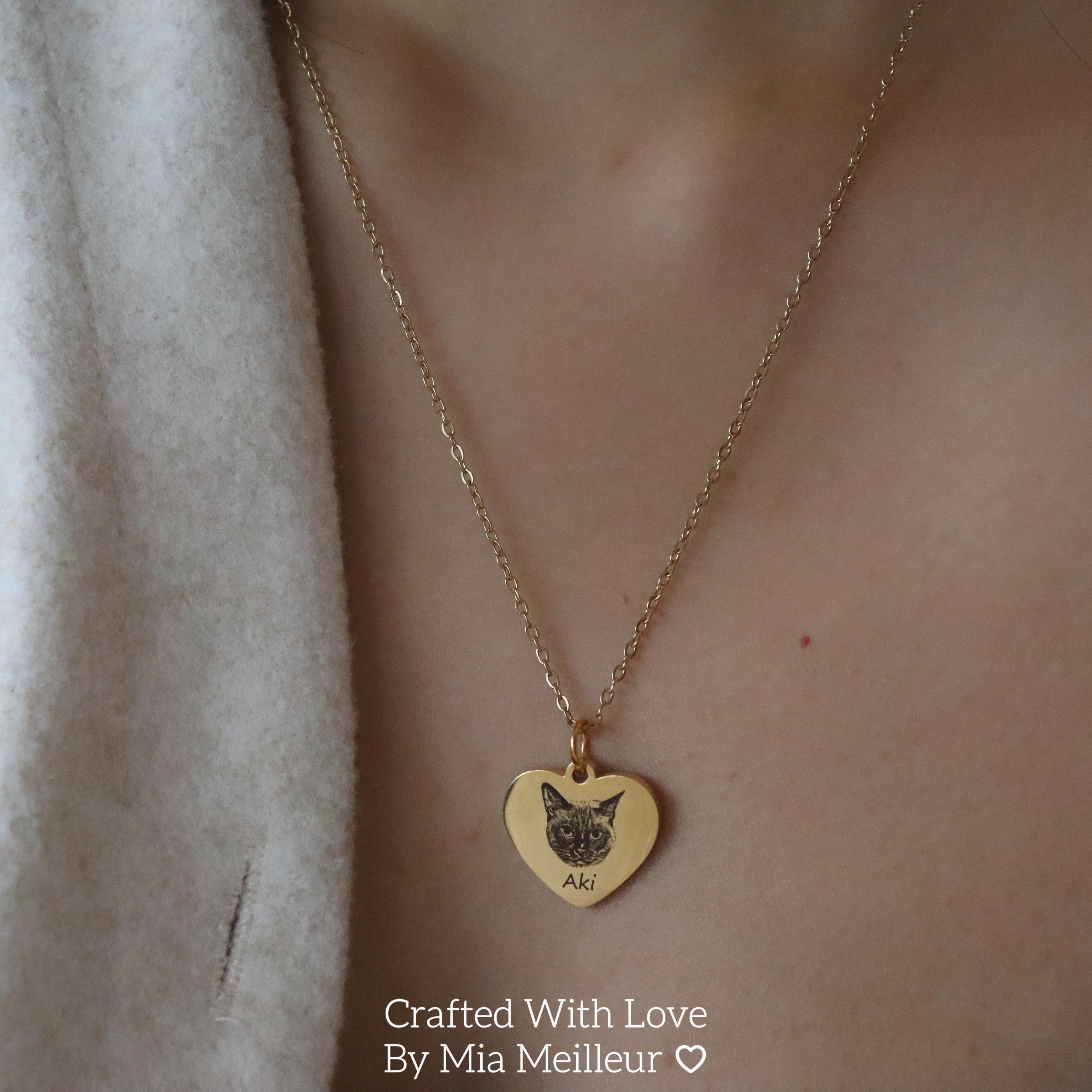 Personalized Pet Portrait Halo Necklace