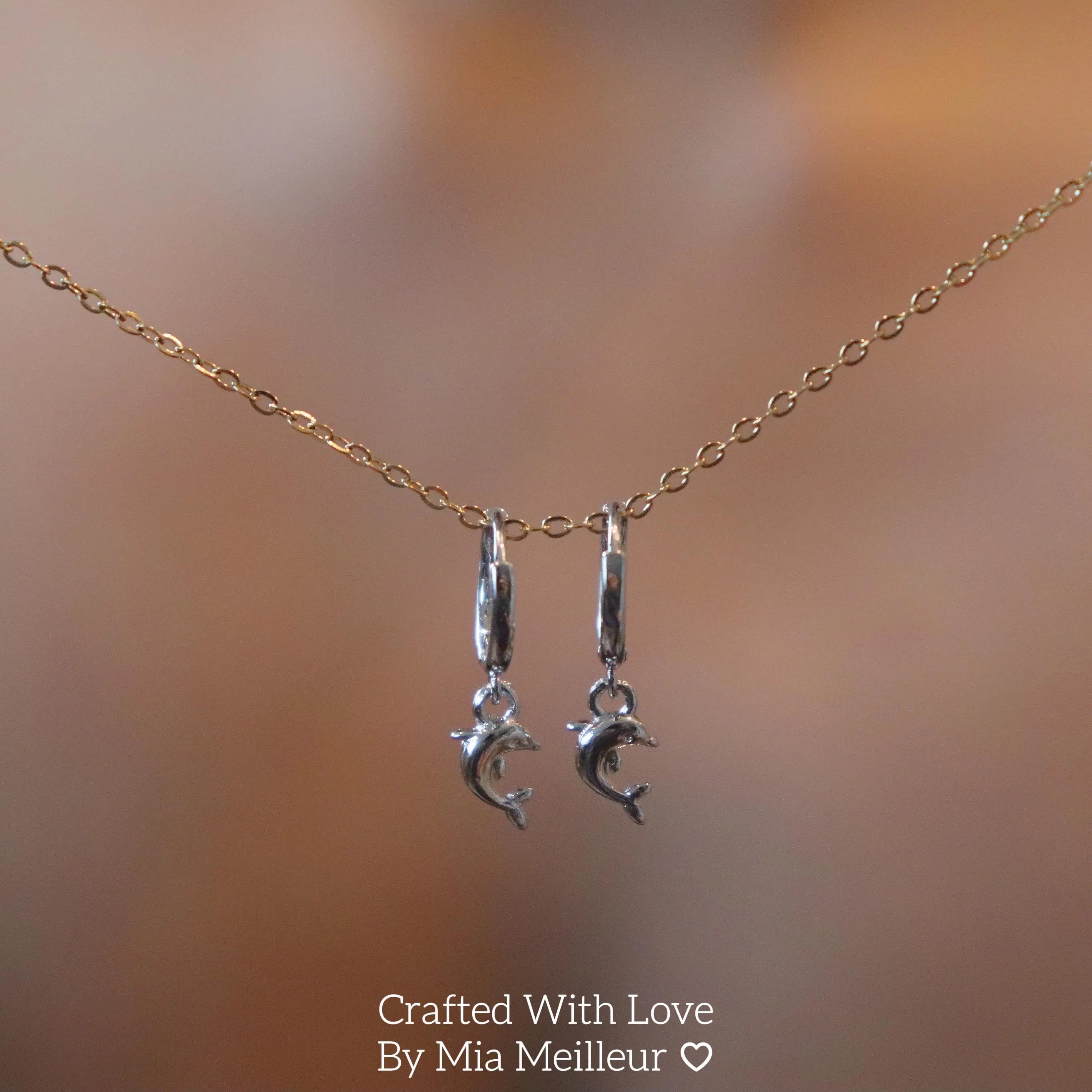 Dainty Dolphin Earrings