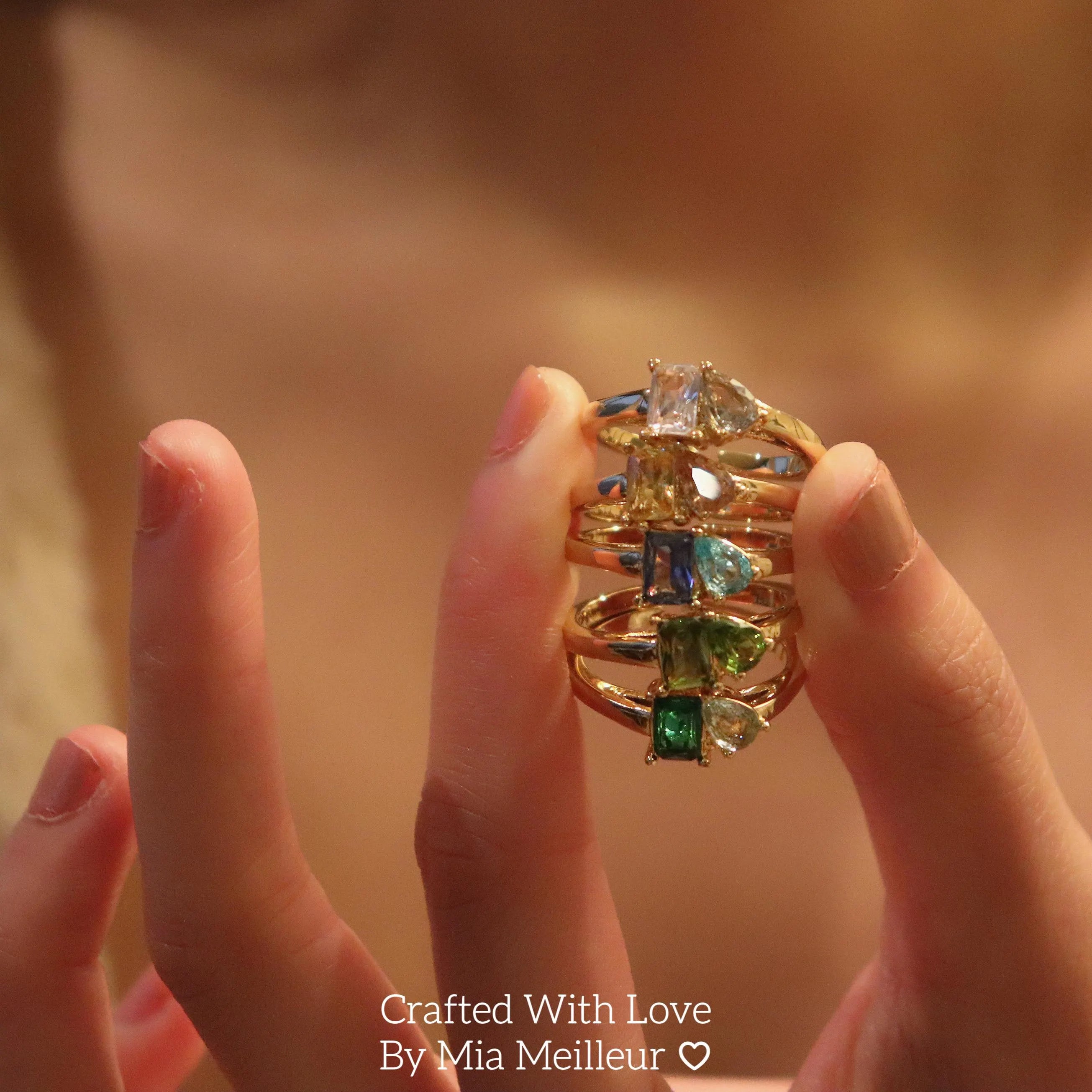 Toi et Moi Gemstone Ring