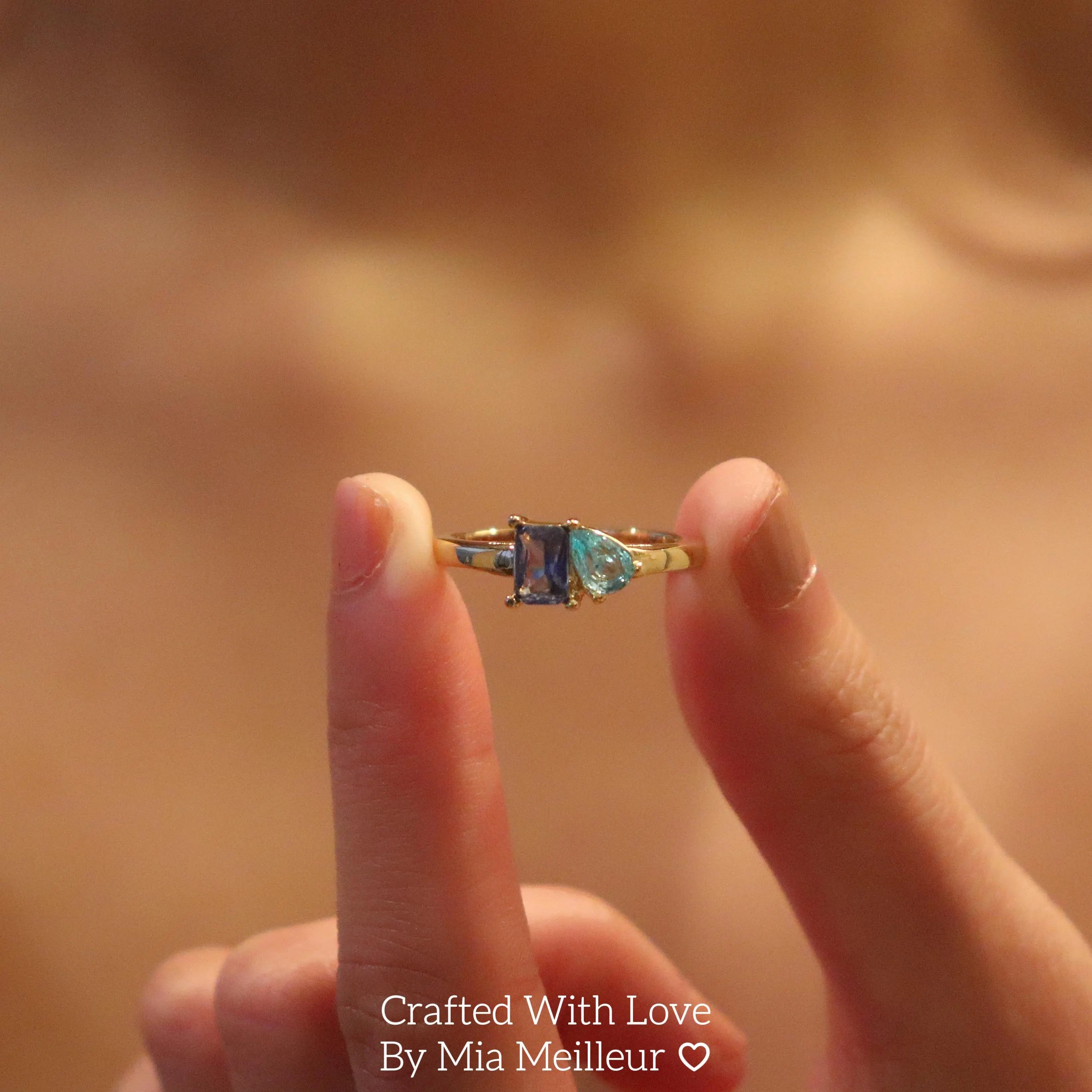 Toi et Moi Gemstone Ring