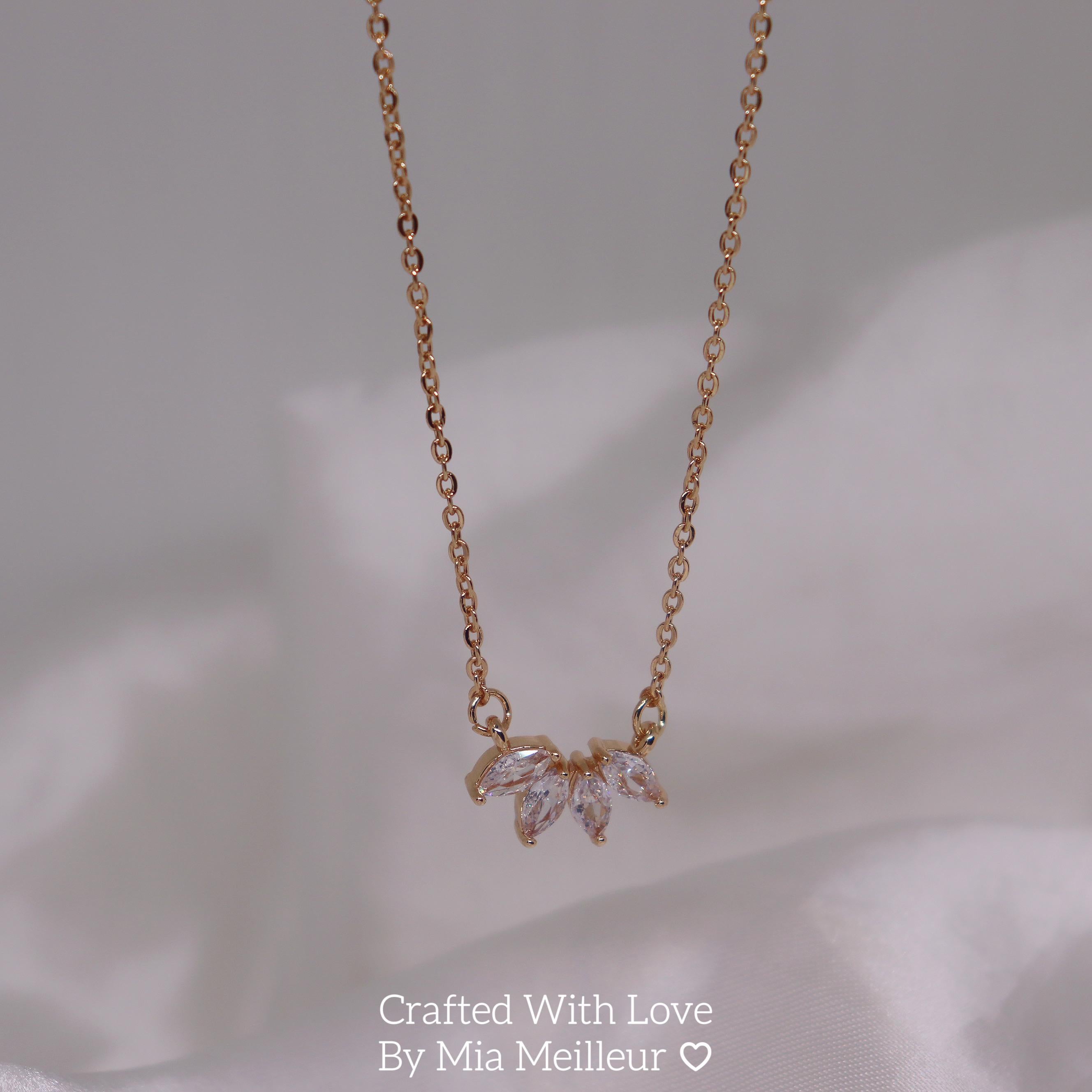 Dainty Marquise Diamond Necklace