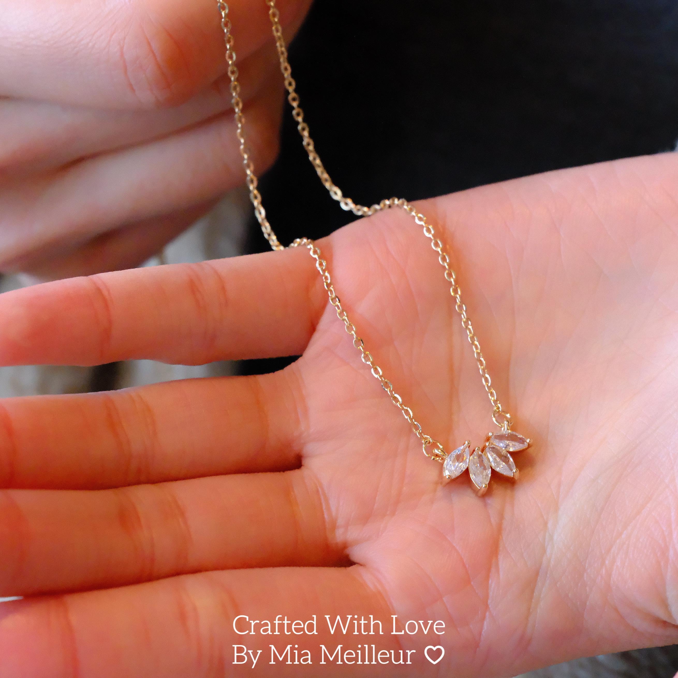 Dainty Marquise Diamond Necklace