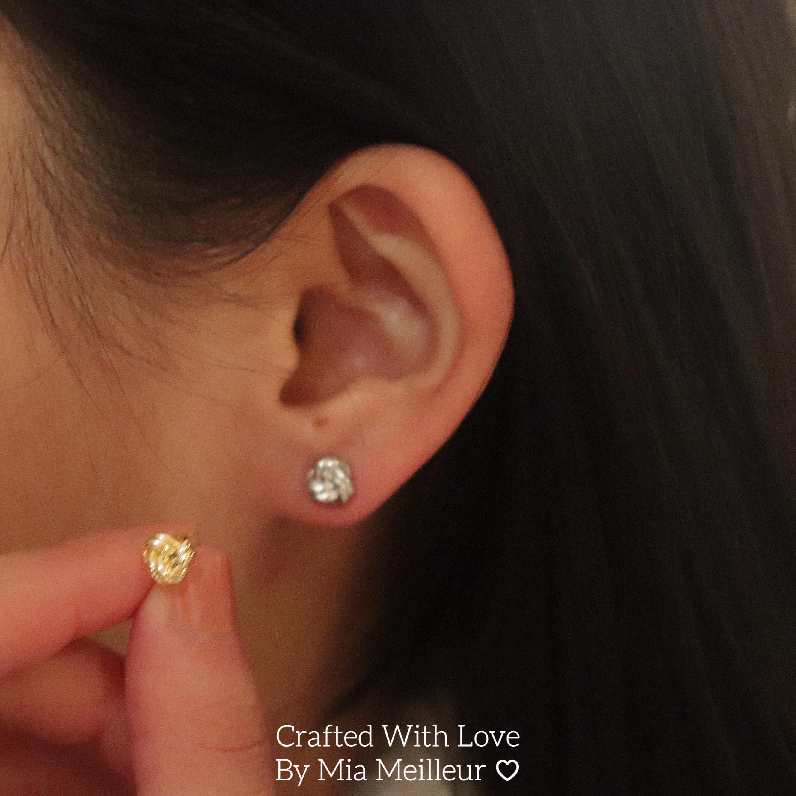 Minimalist Yellow Gemstone Stud Earrings