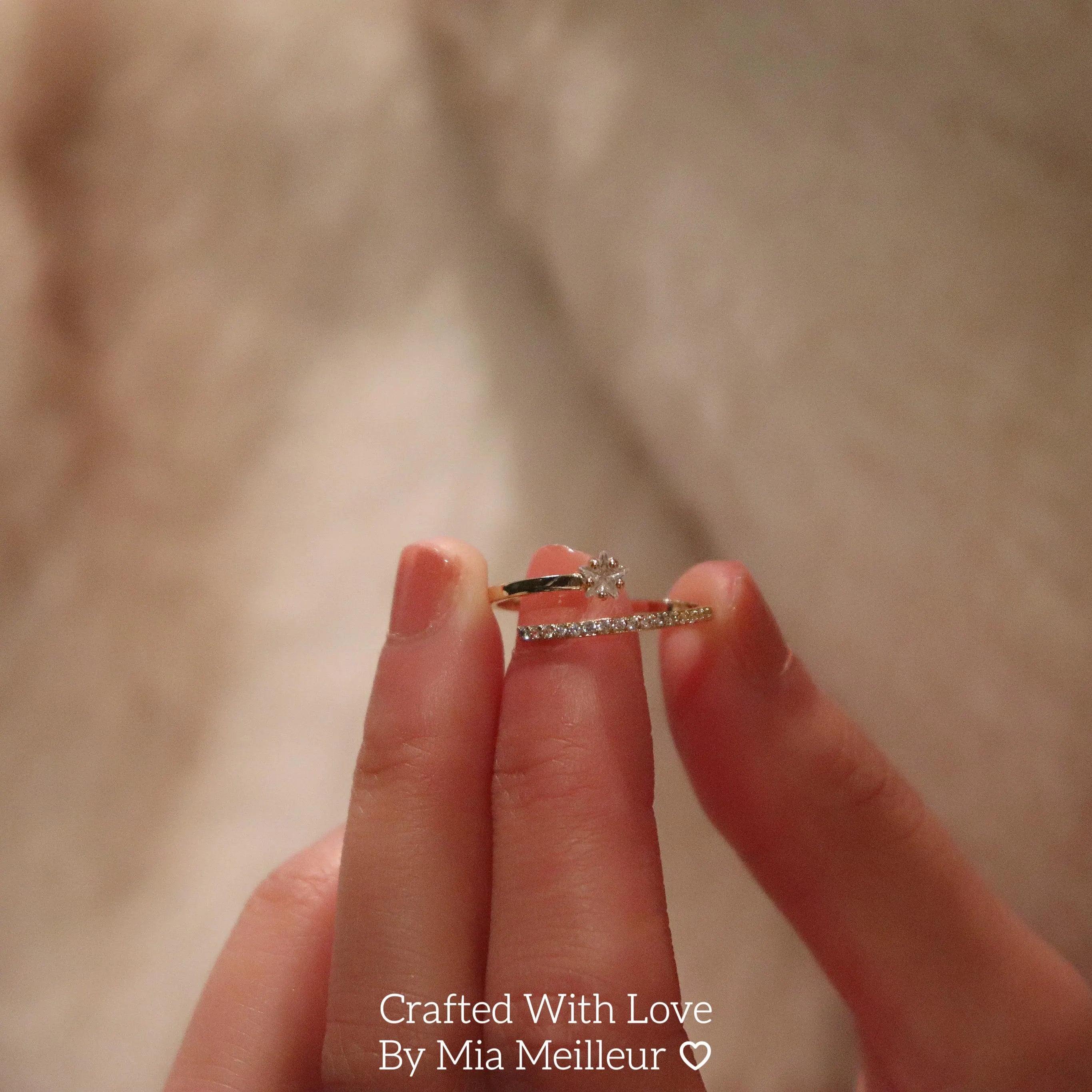 Dainty Shooting Star Ring