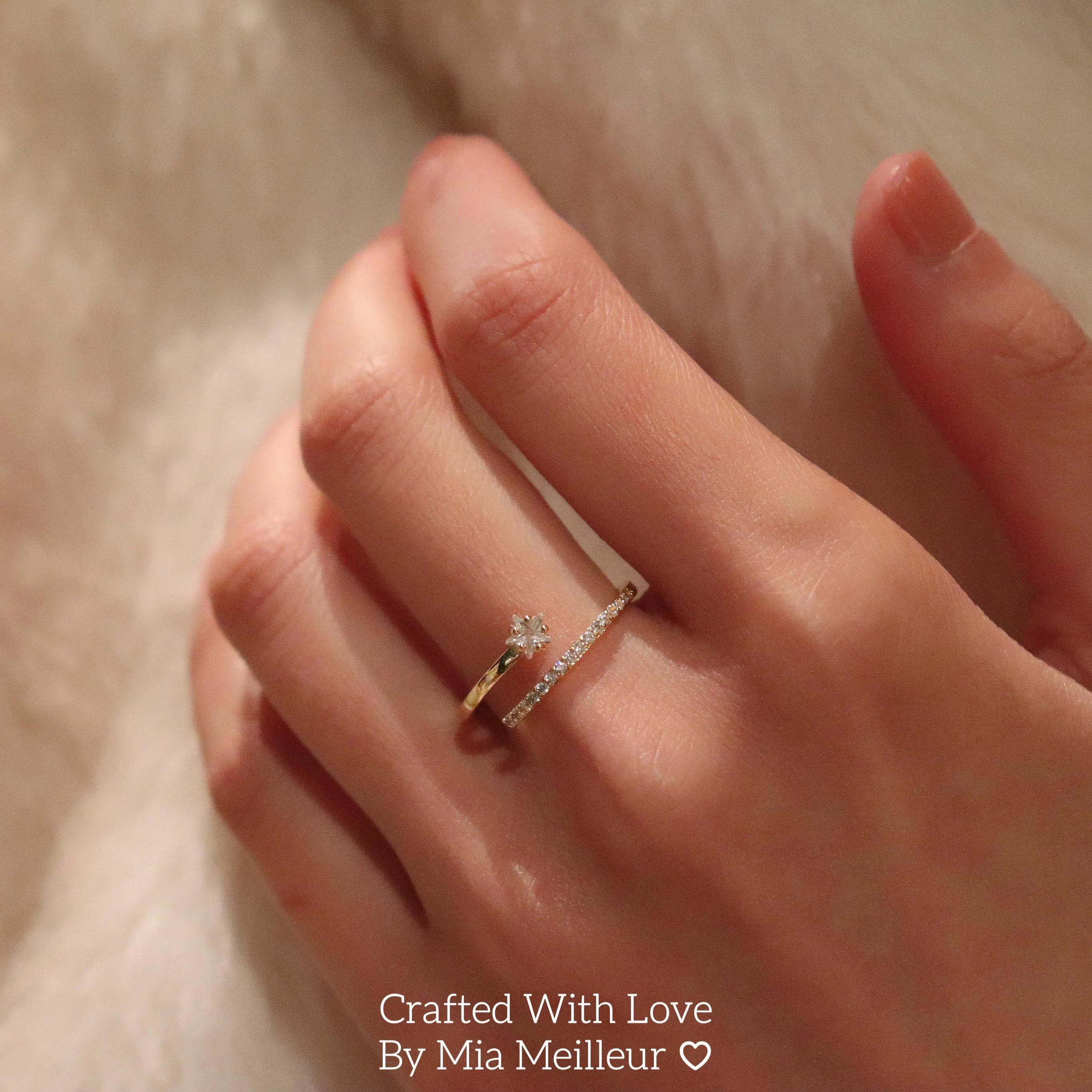 Dainty Shooting Star Ring
