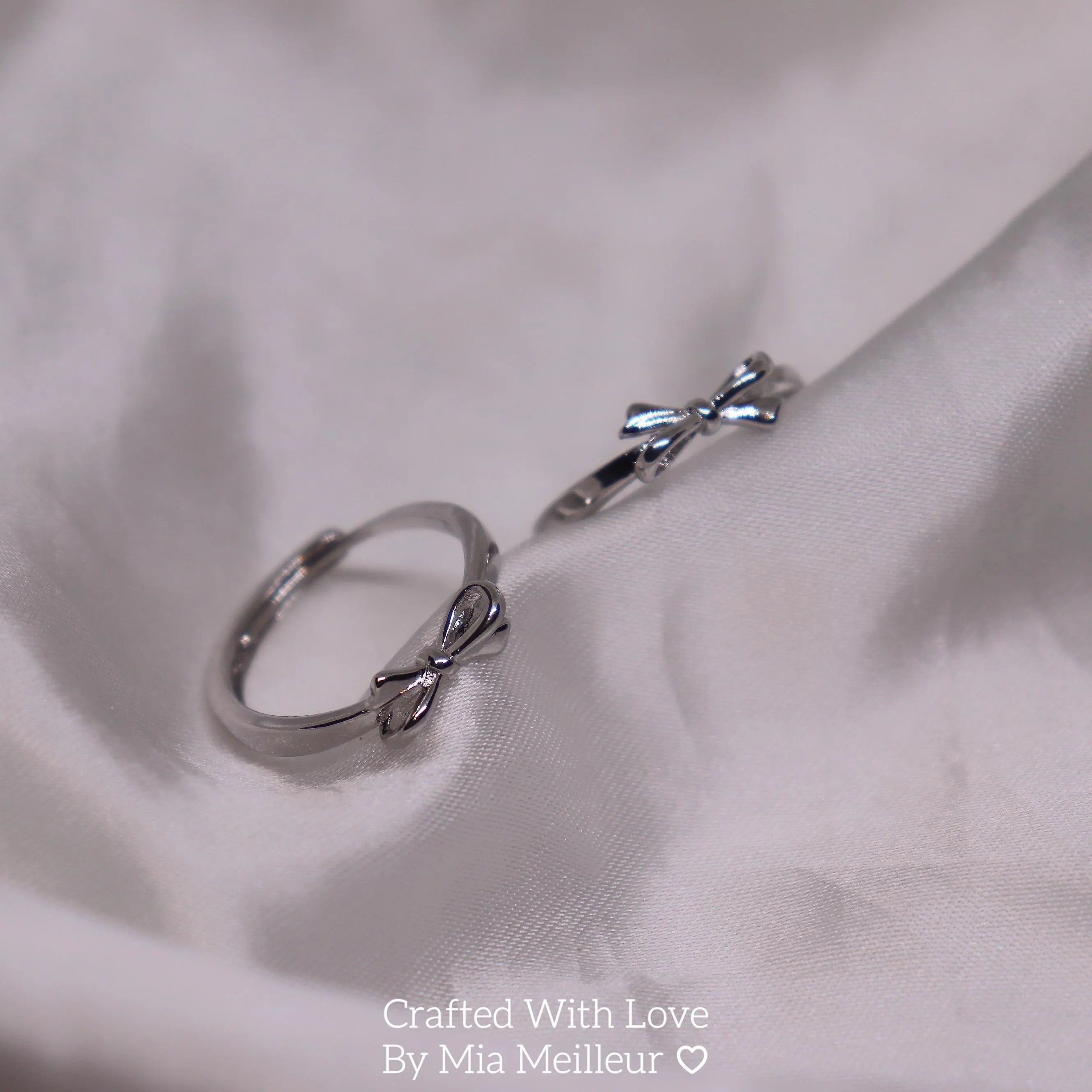 S925 Dainty Coquette Bow Ring