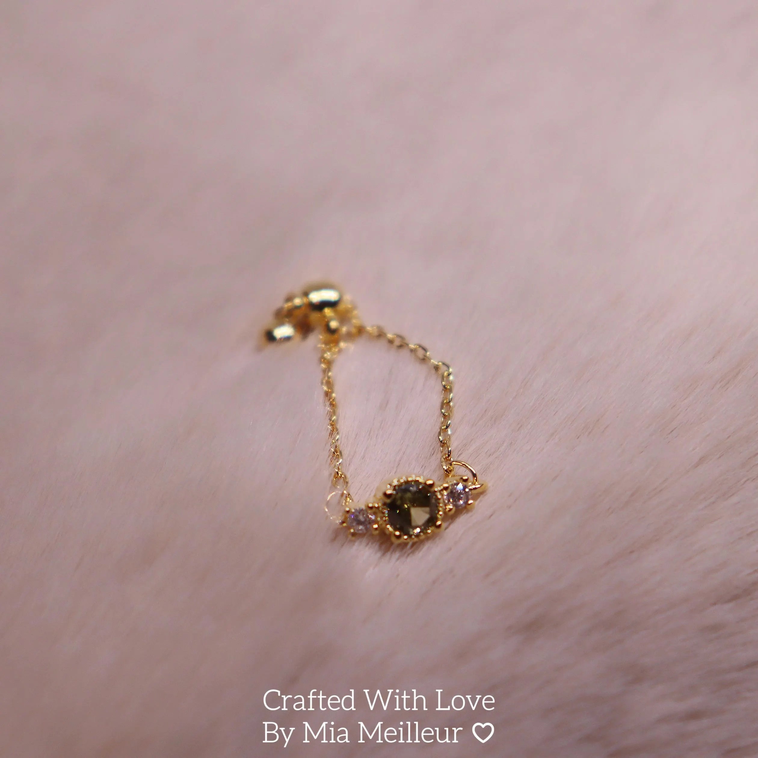 Dainty Gold Chain Ring