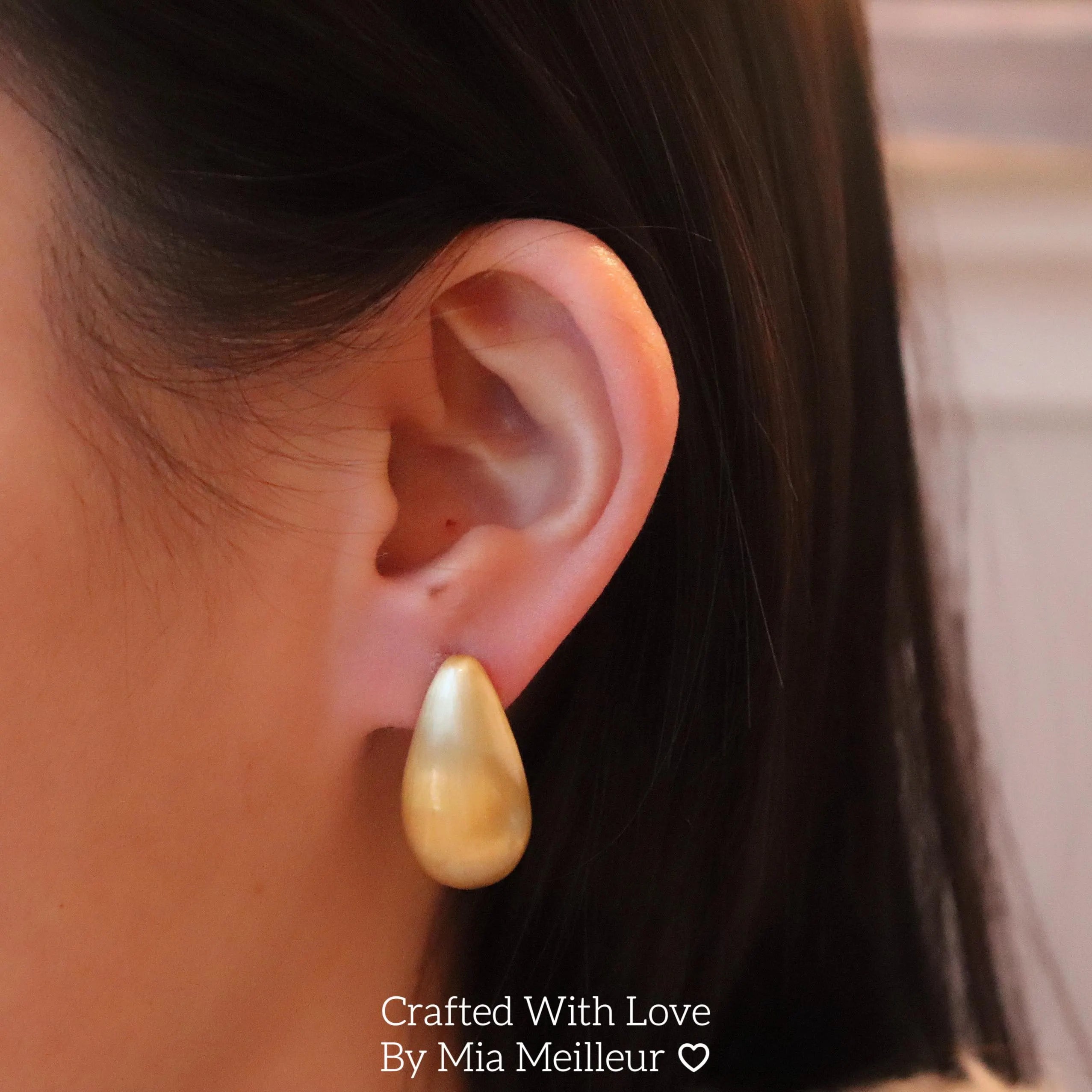 Vintage Teardrop Statement Earrings