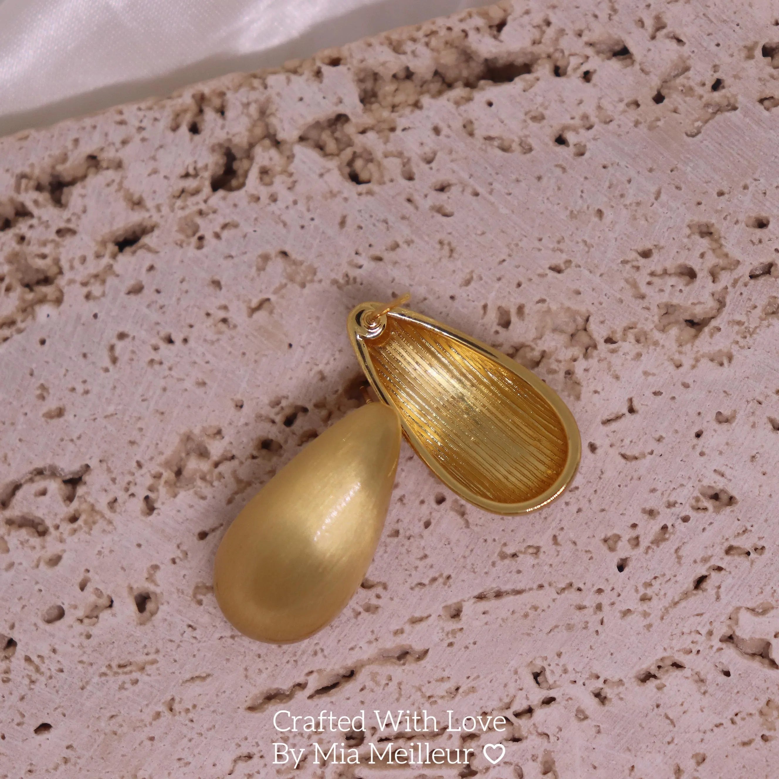 Vintage Teardrop Statement Earrings