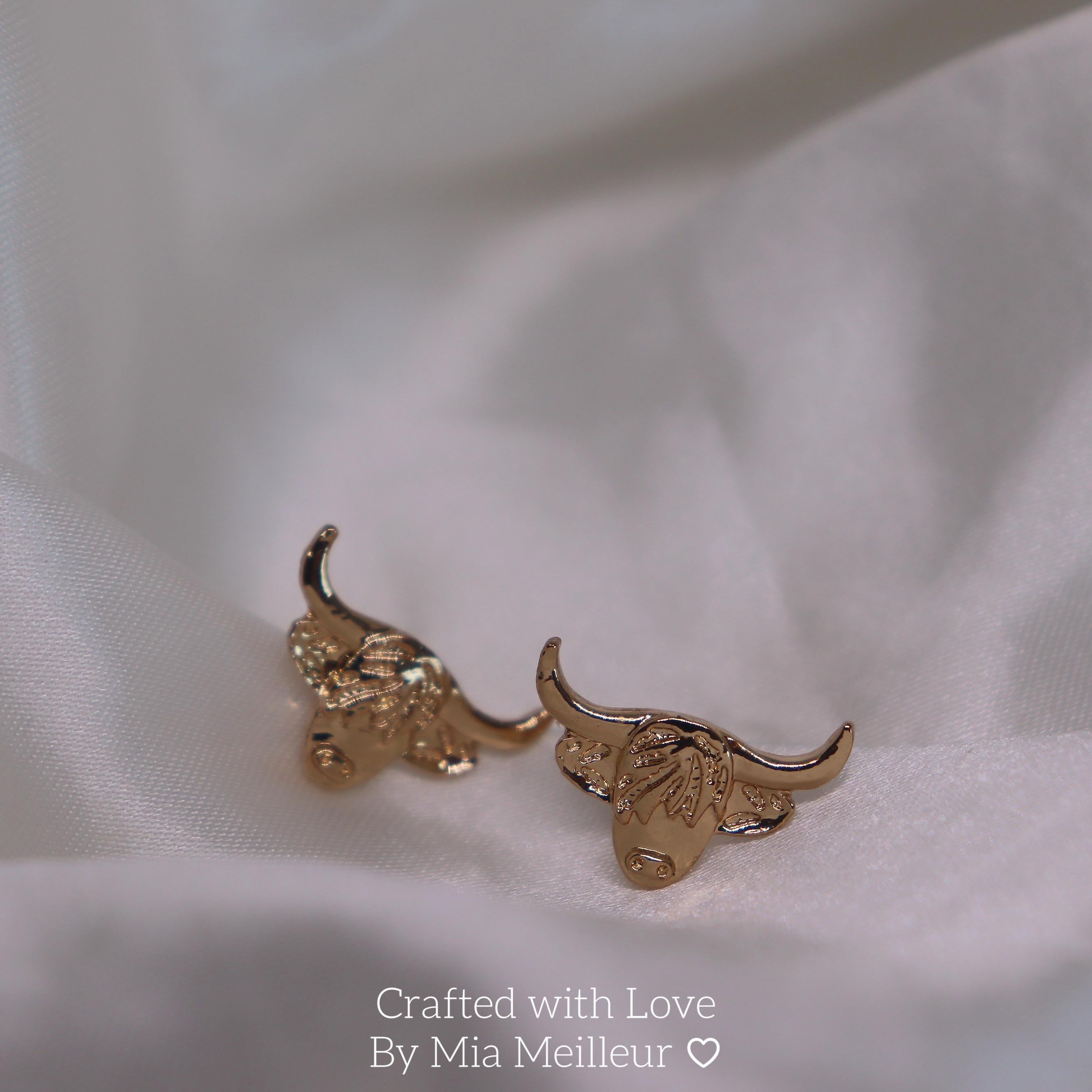 Highland Cow Stud Earrings