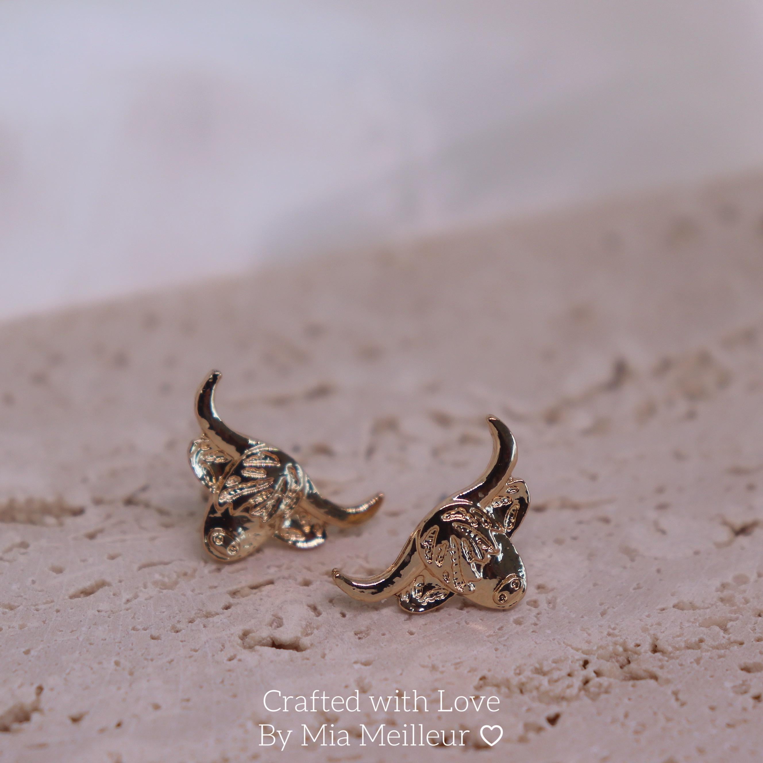 Highland Cow Stud Earrings