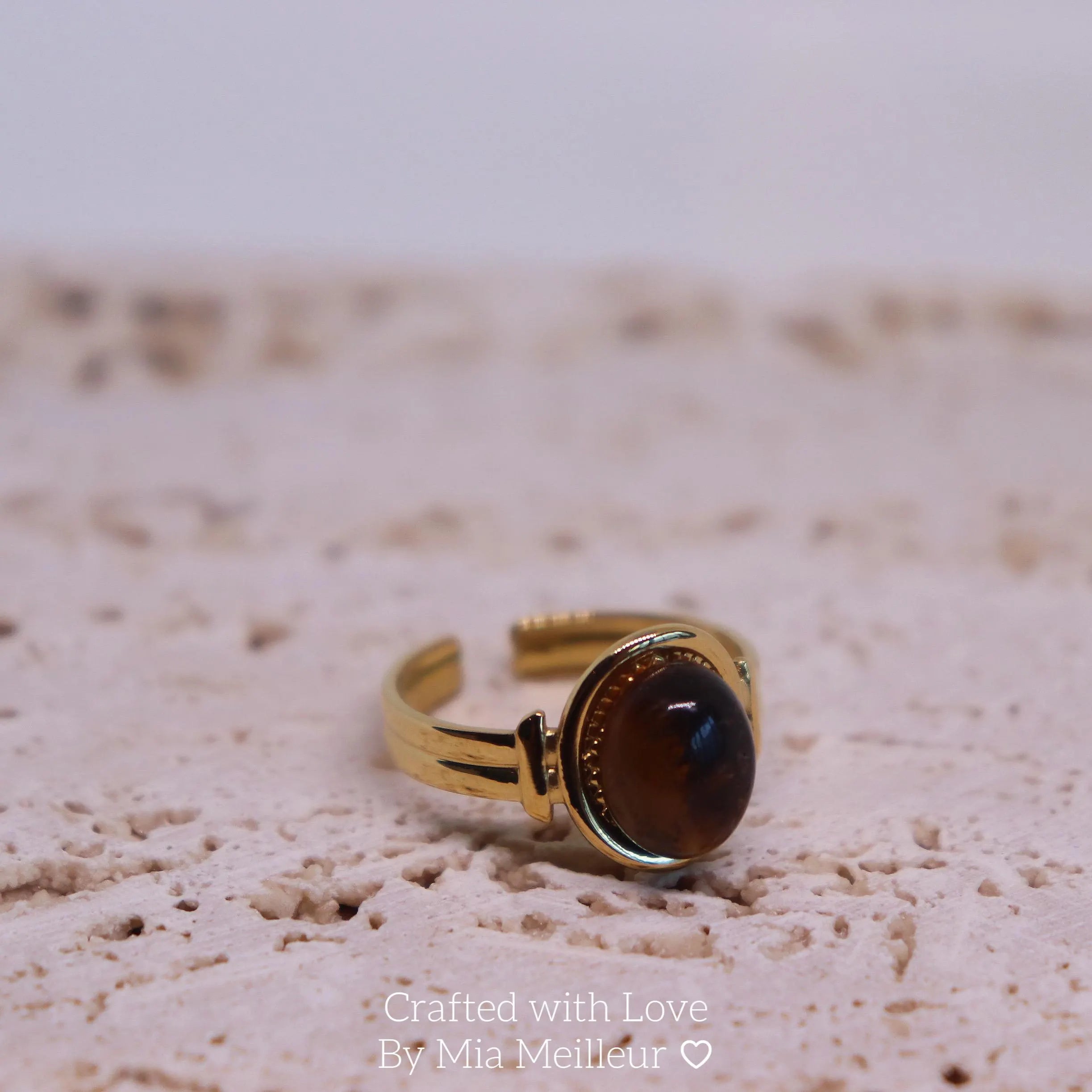 Tiger’s Eye Open Ring