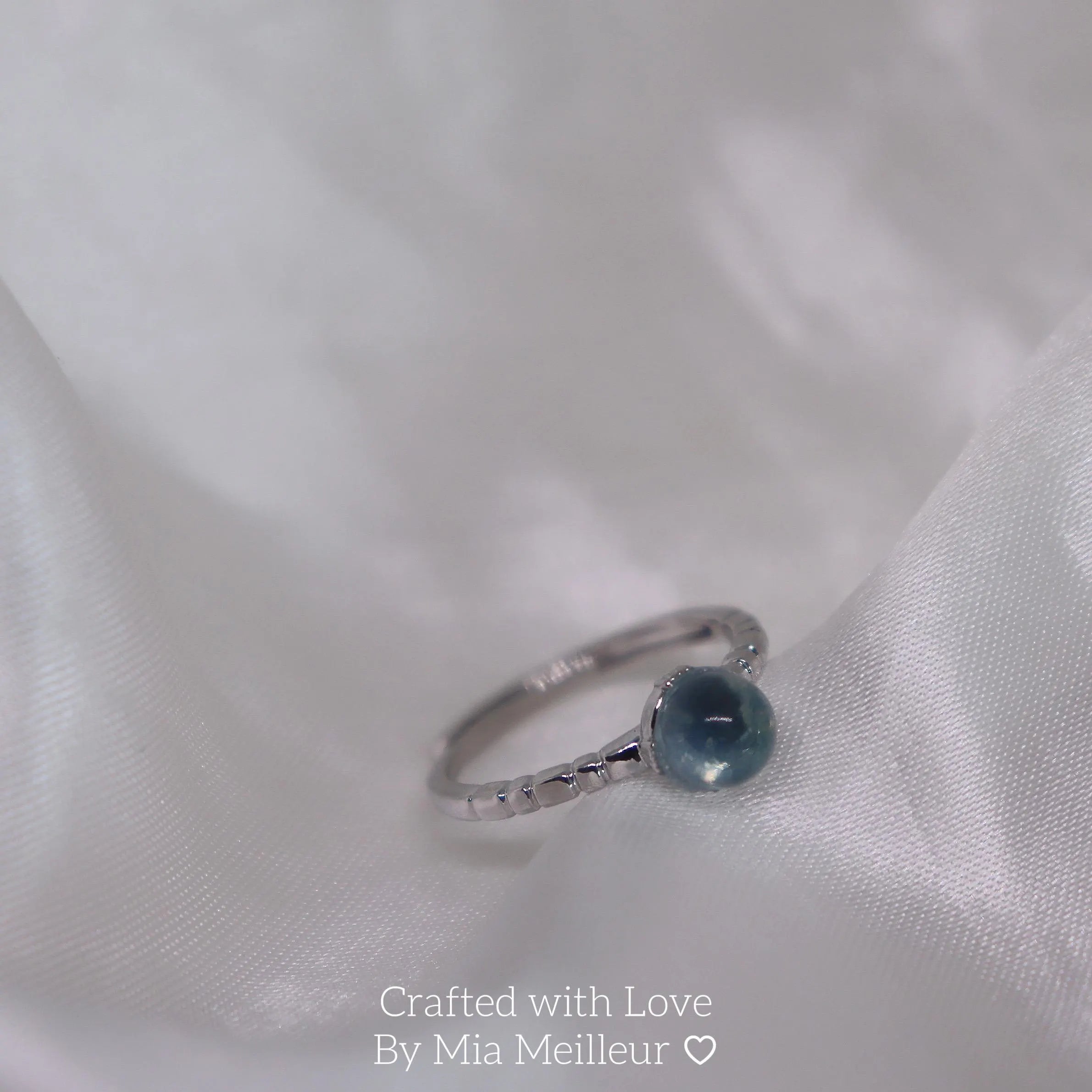 March Birthstone Ring MR009