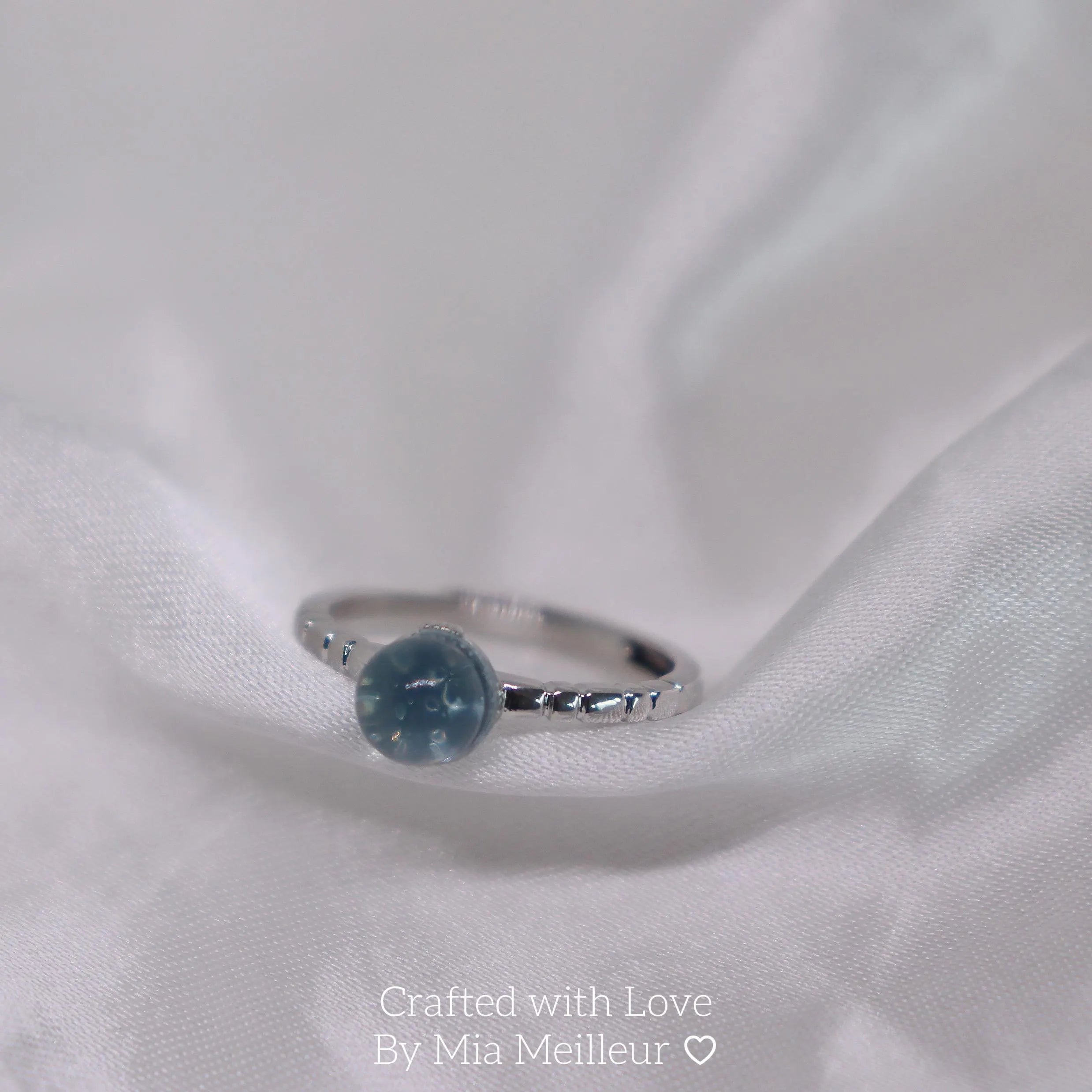 March Birthstone Ring MR009