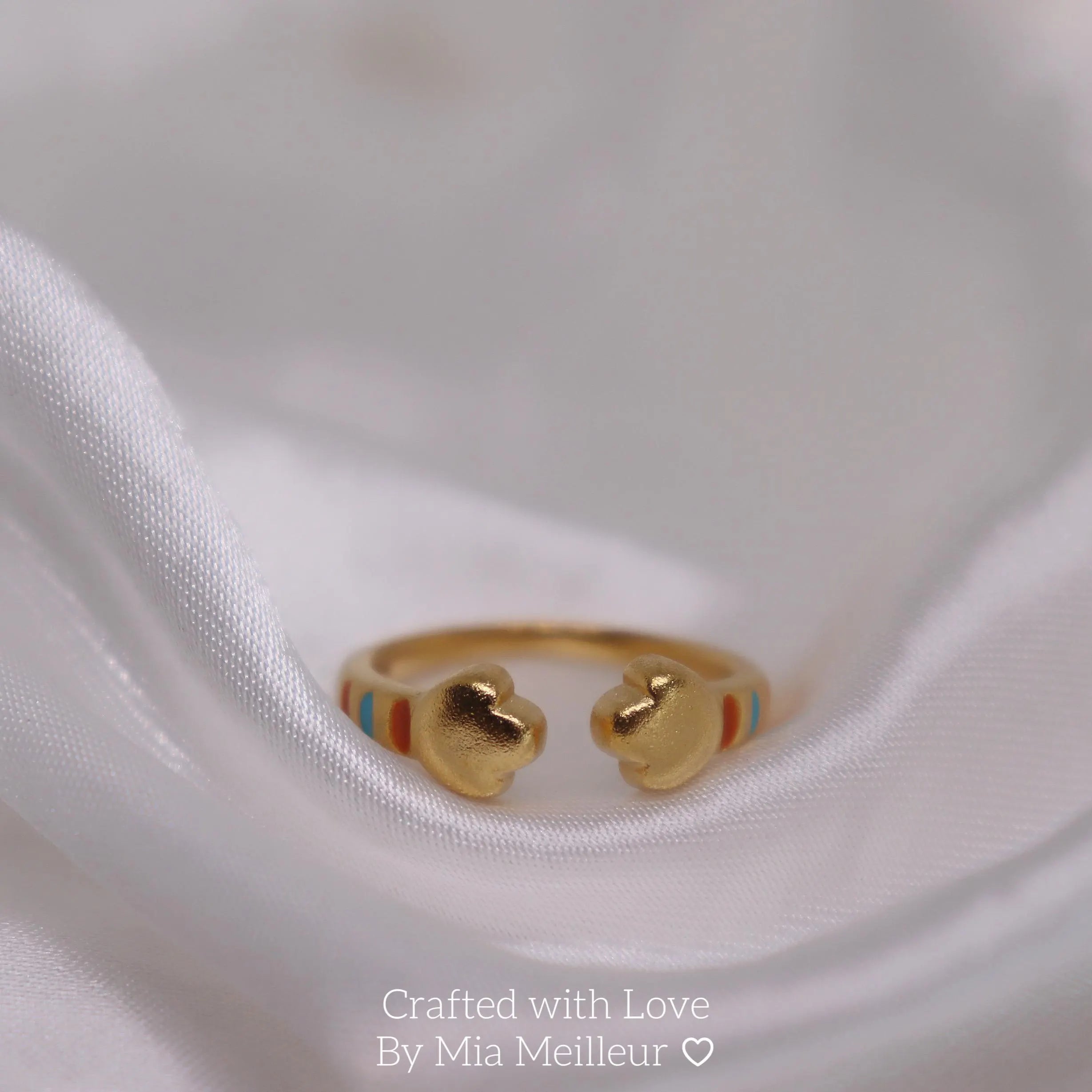 Cute Cat Paw Open Ring