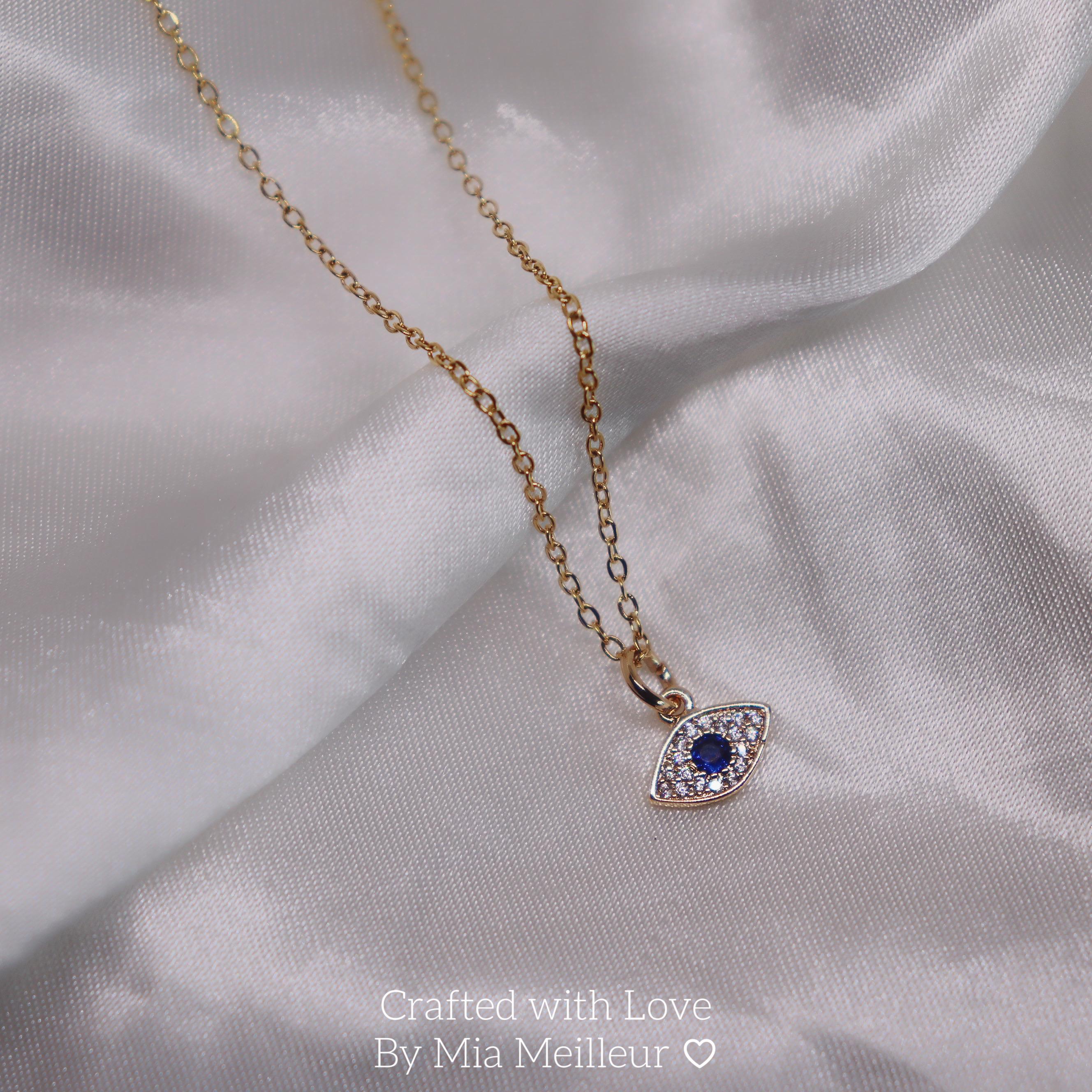 18K Gold Plated Evil Eye Necklace