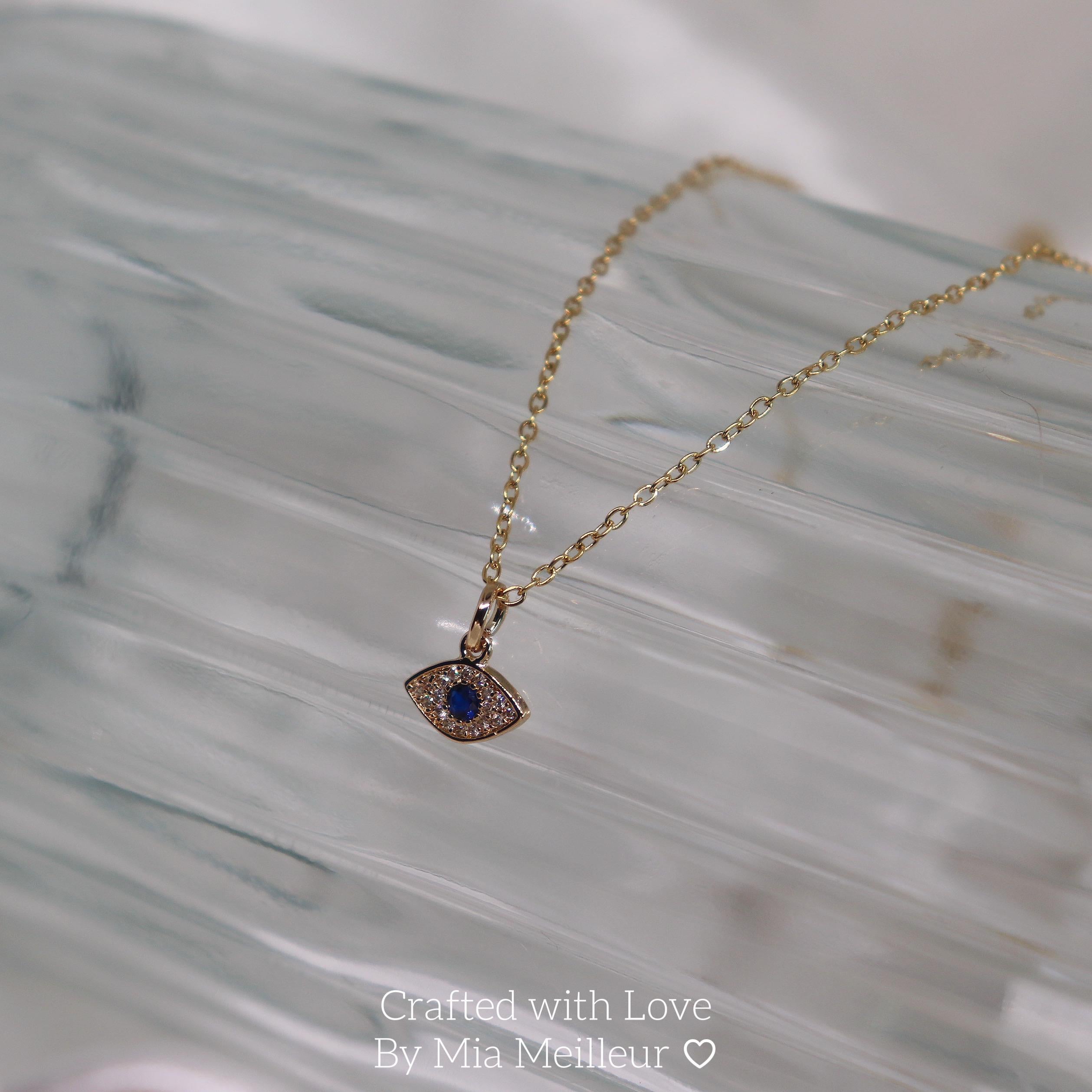 18K Gold Plated Evil Eye Necklace