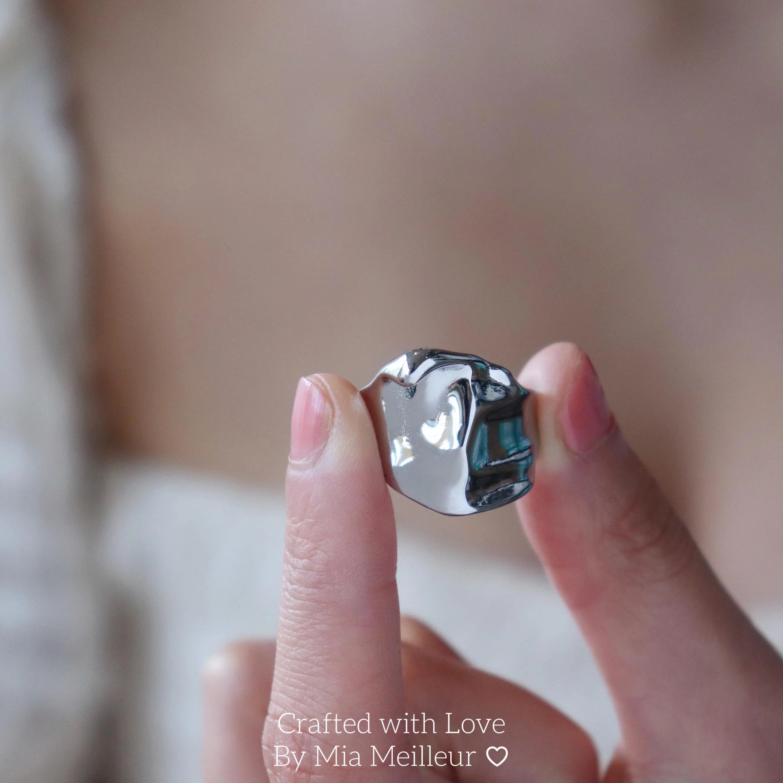 Silver Modernist Ring