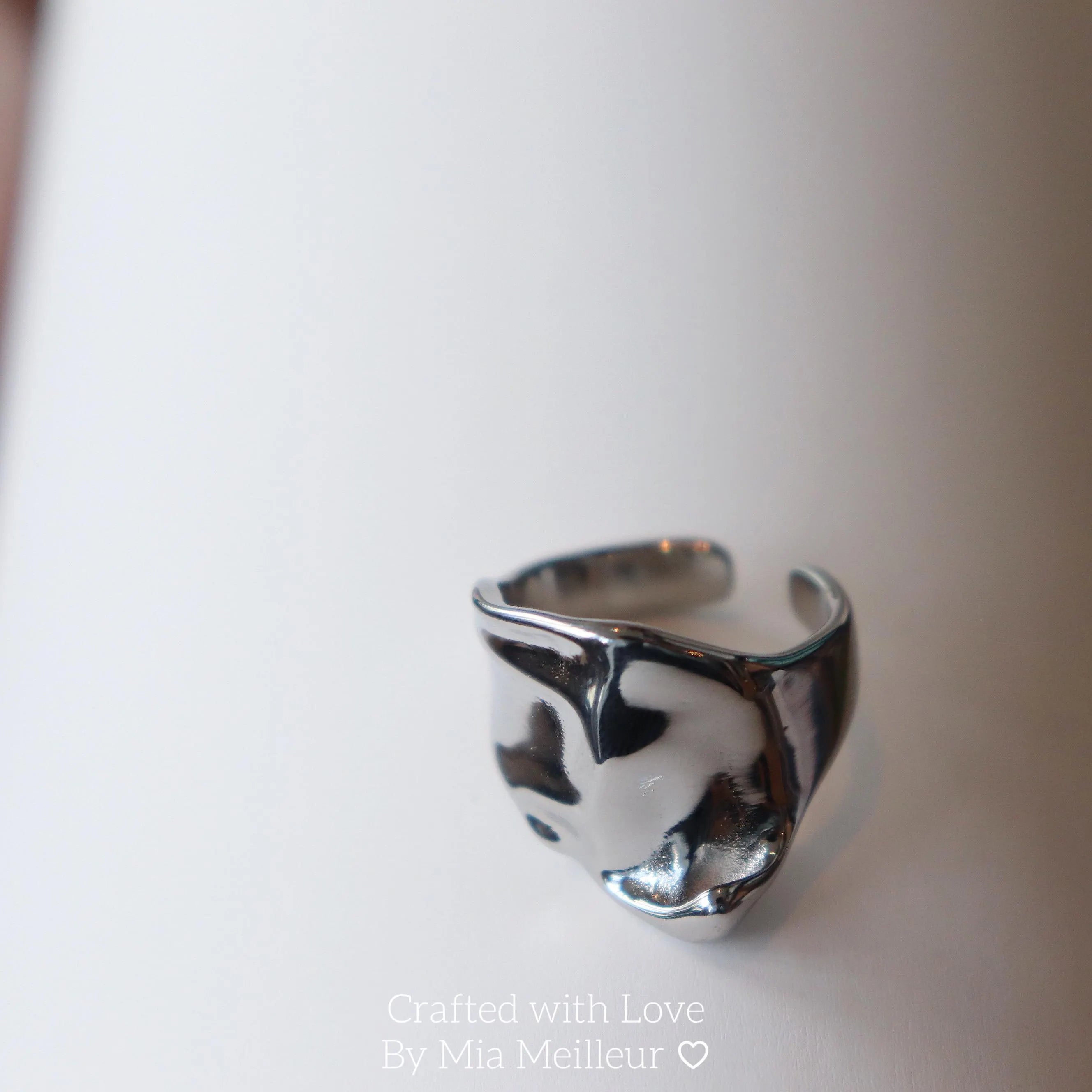 Silver Modernist Ring