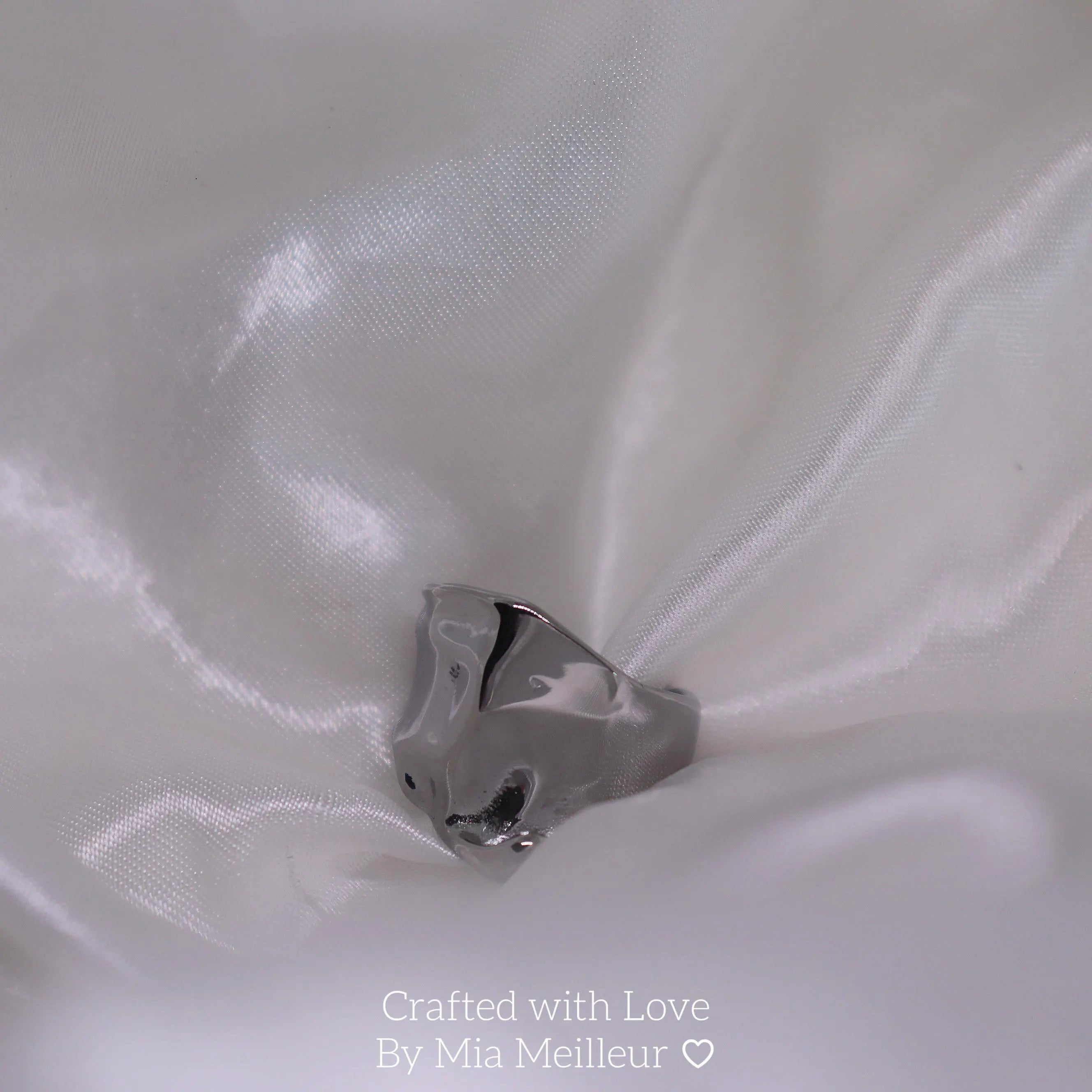 Silver Modernist Ring