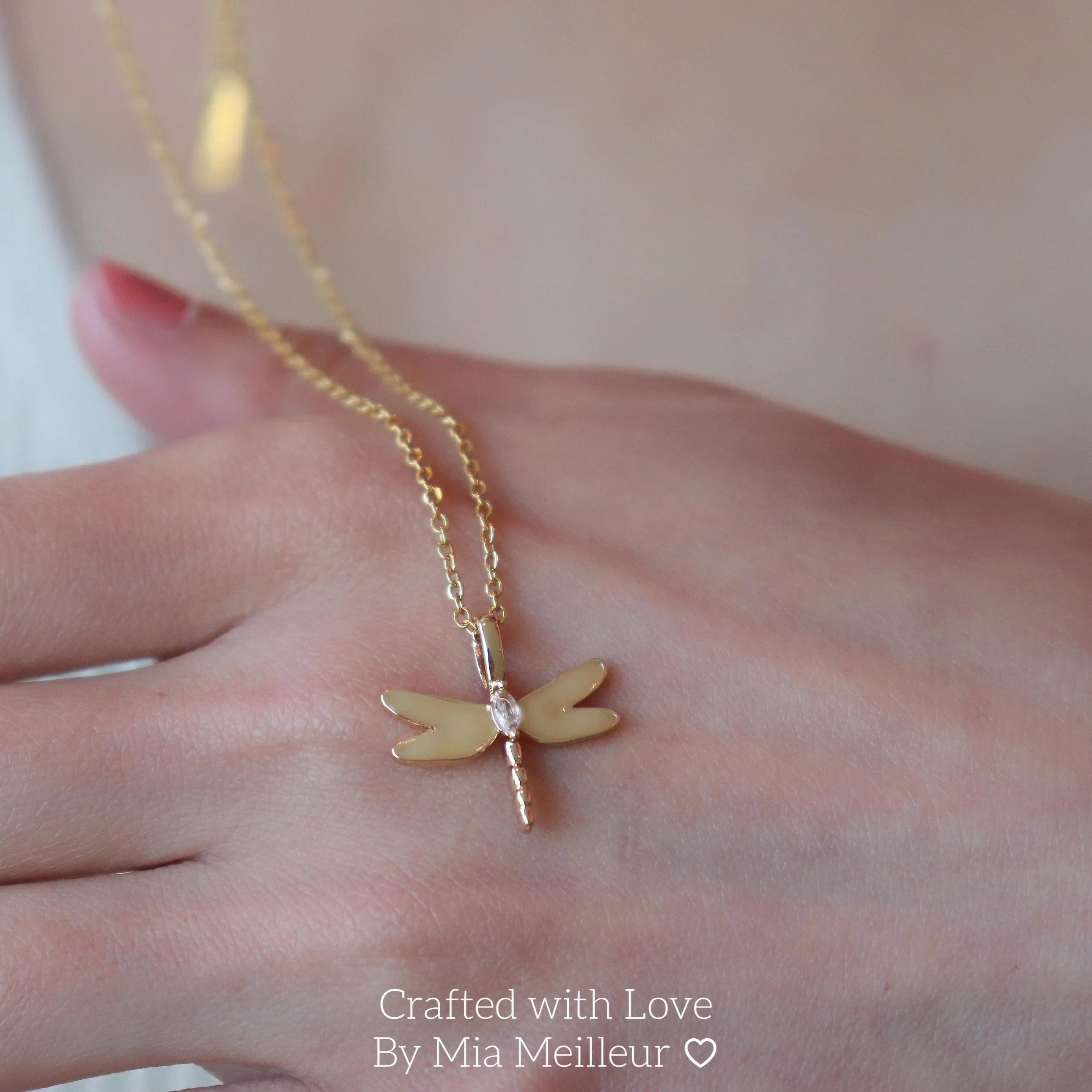 Dainty Dragonfly Necklace