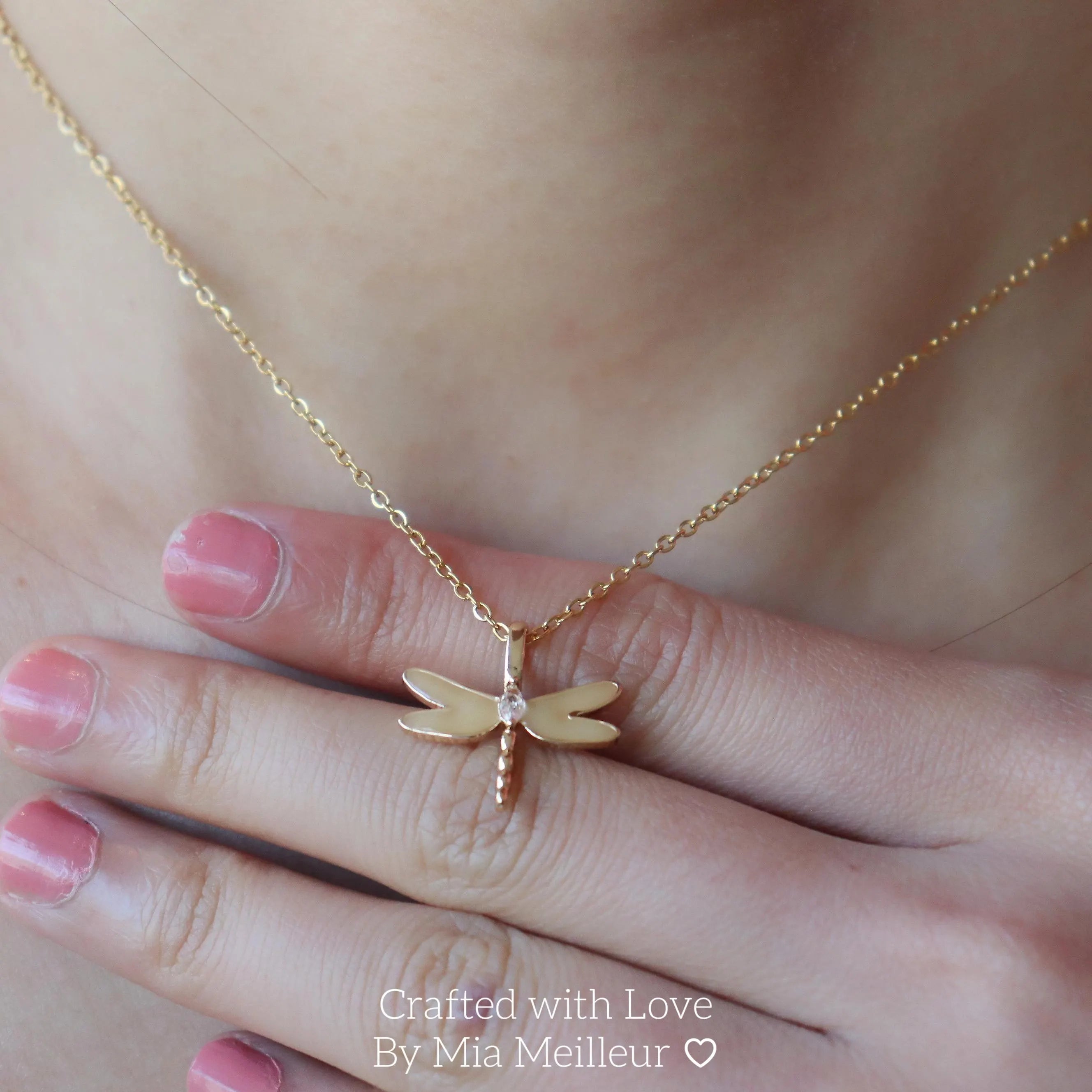 Dainty Dragonfly Necklace