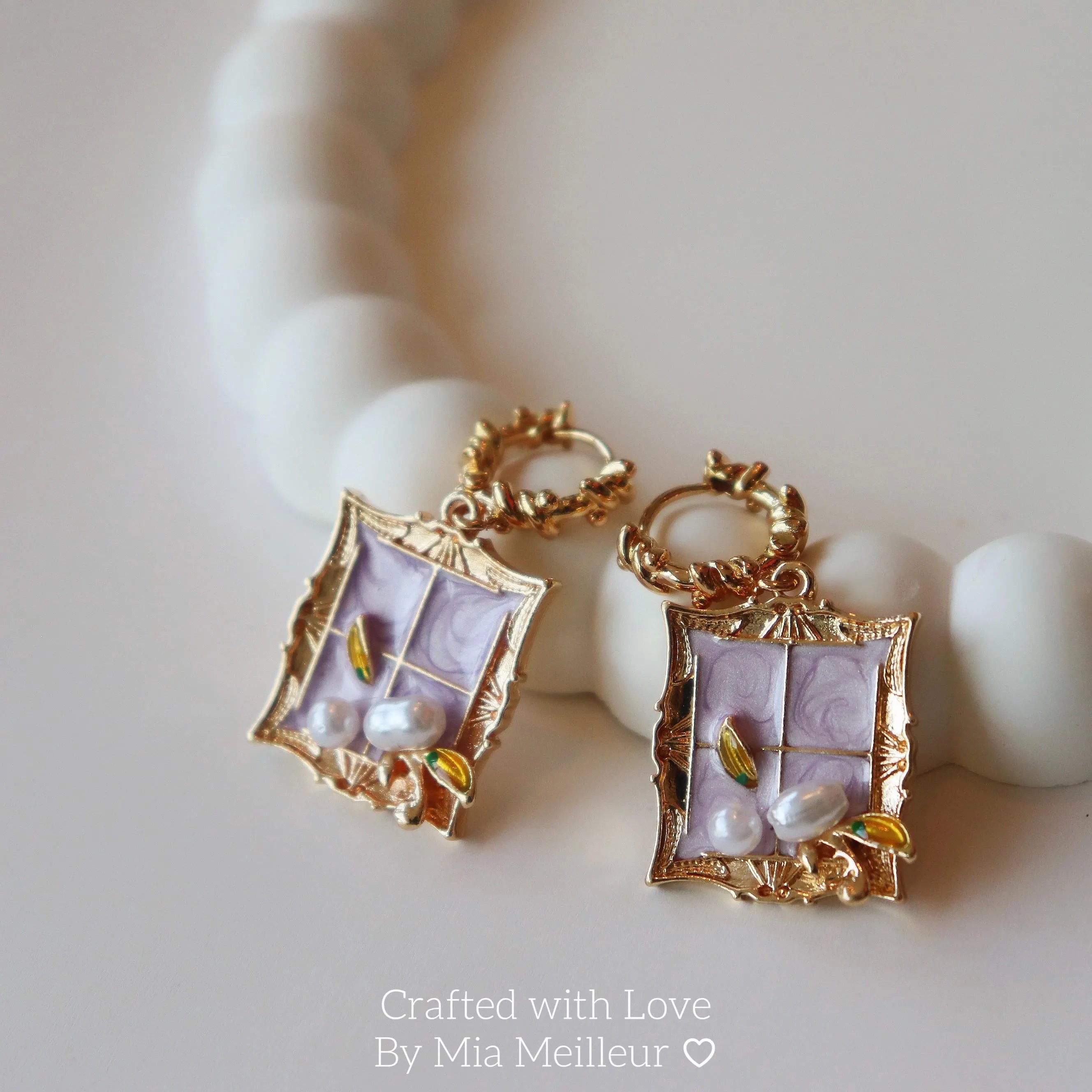 Baroque Flower Drop Earrings