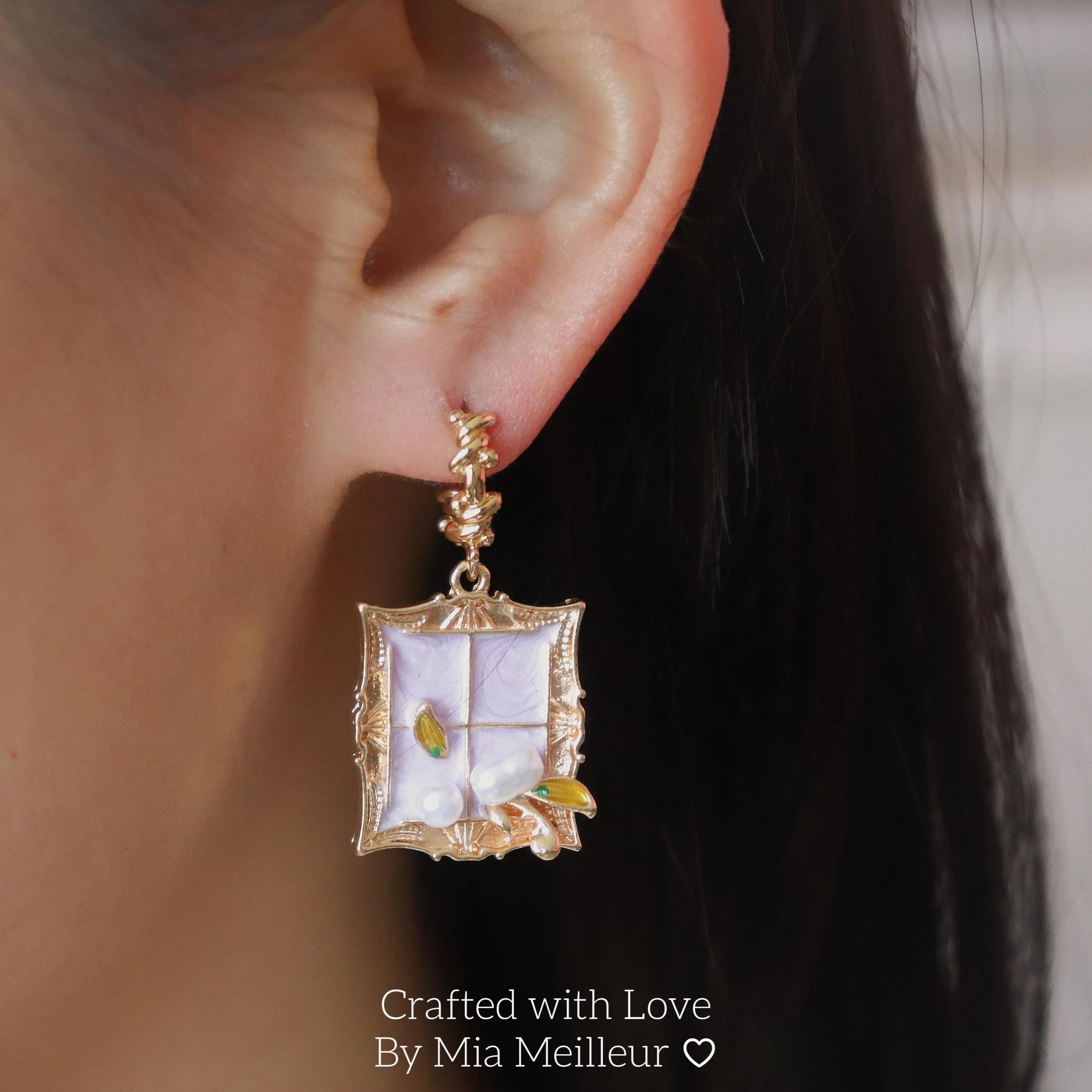 Baroque Flower Drop Earrings