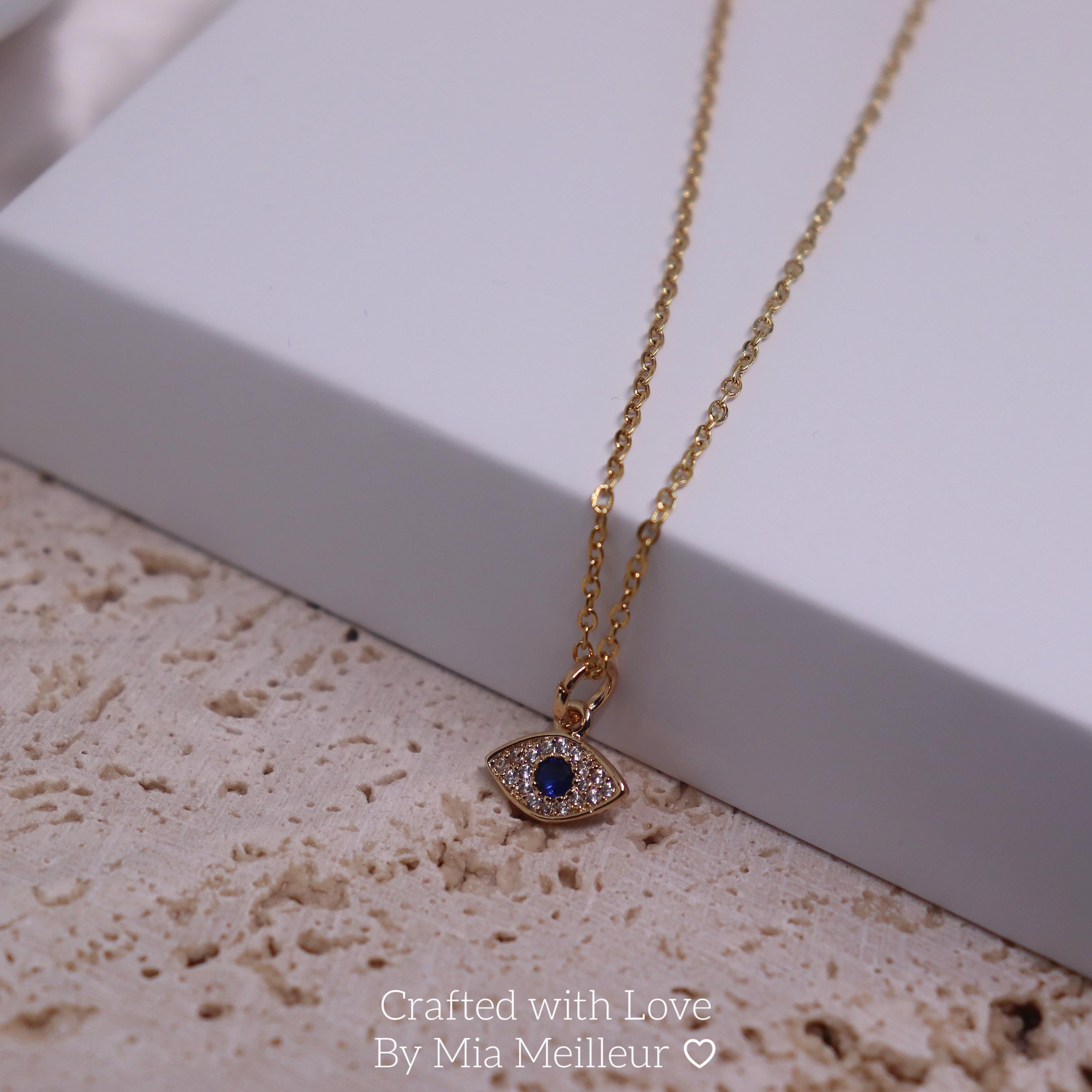 18K Gold Plated Evil Eye Necklace