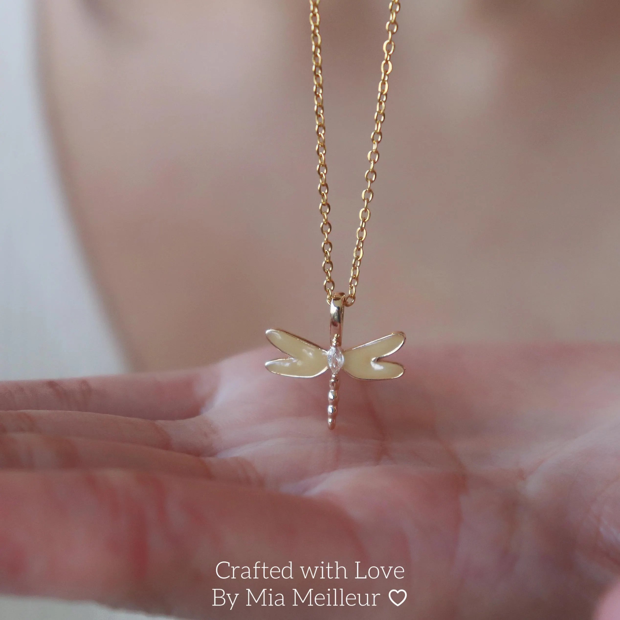 Dainty Dragonfly Necklace