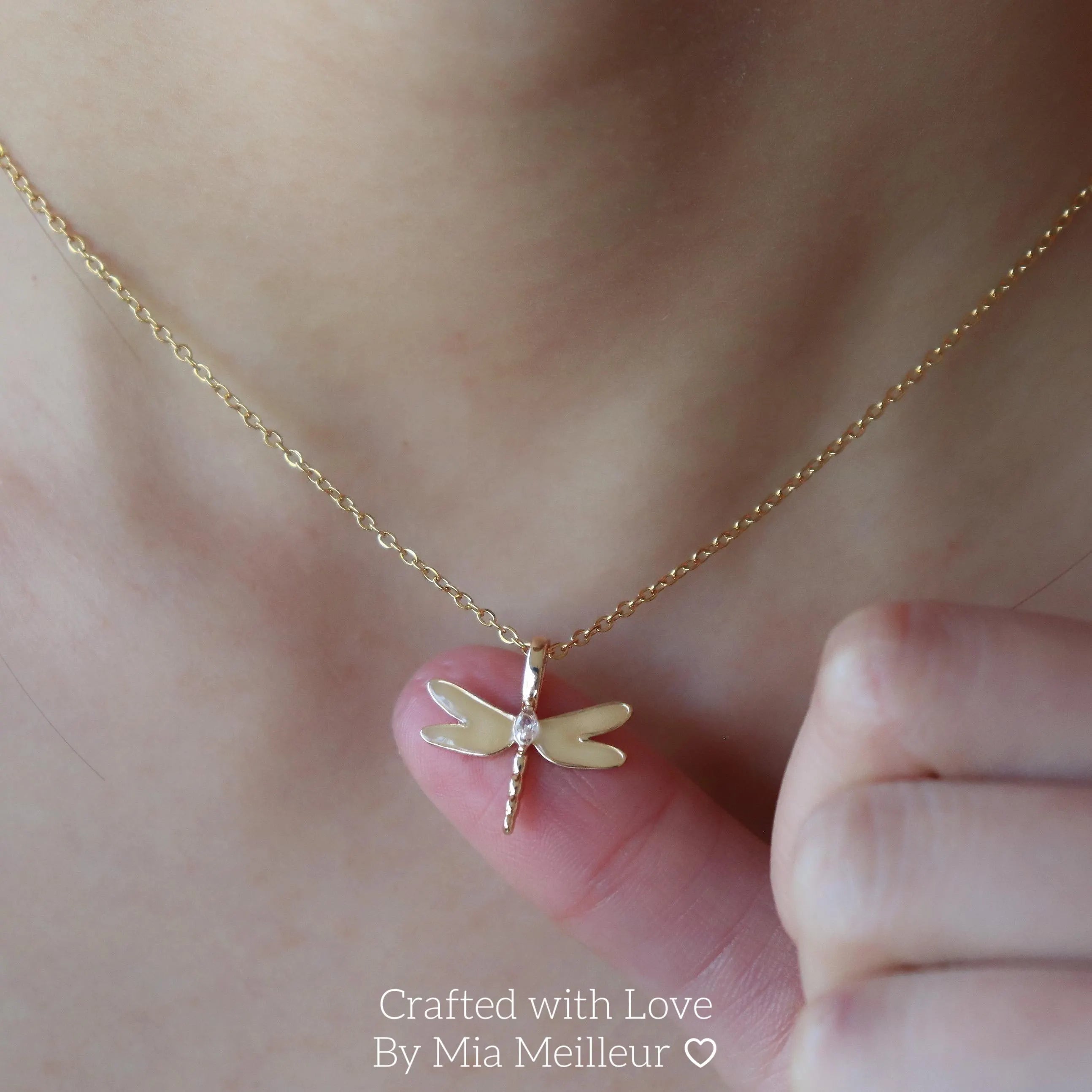 Dainty Dragonfly Necklace
