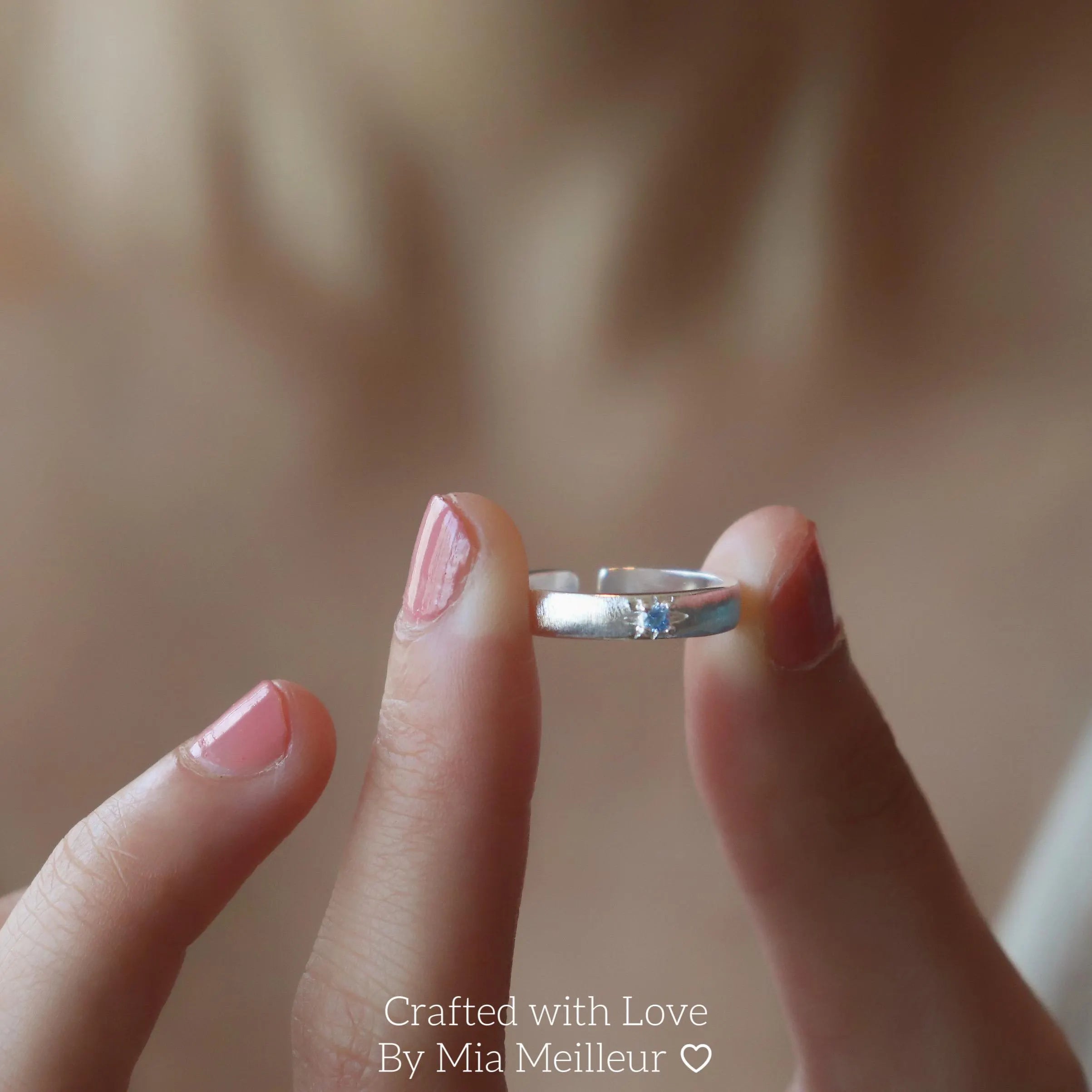 Minimalist Silver Open Band Ring MR145