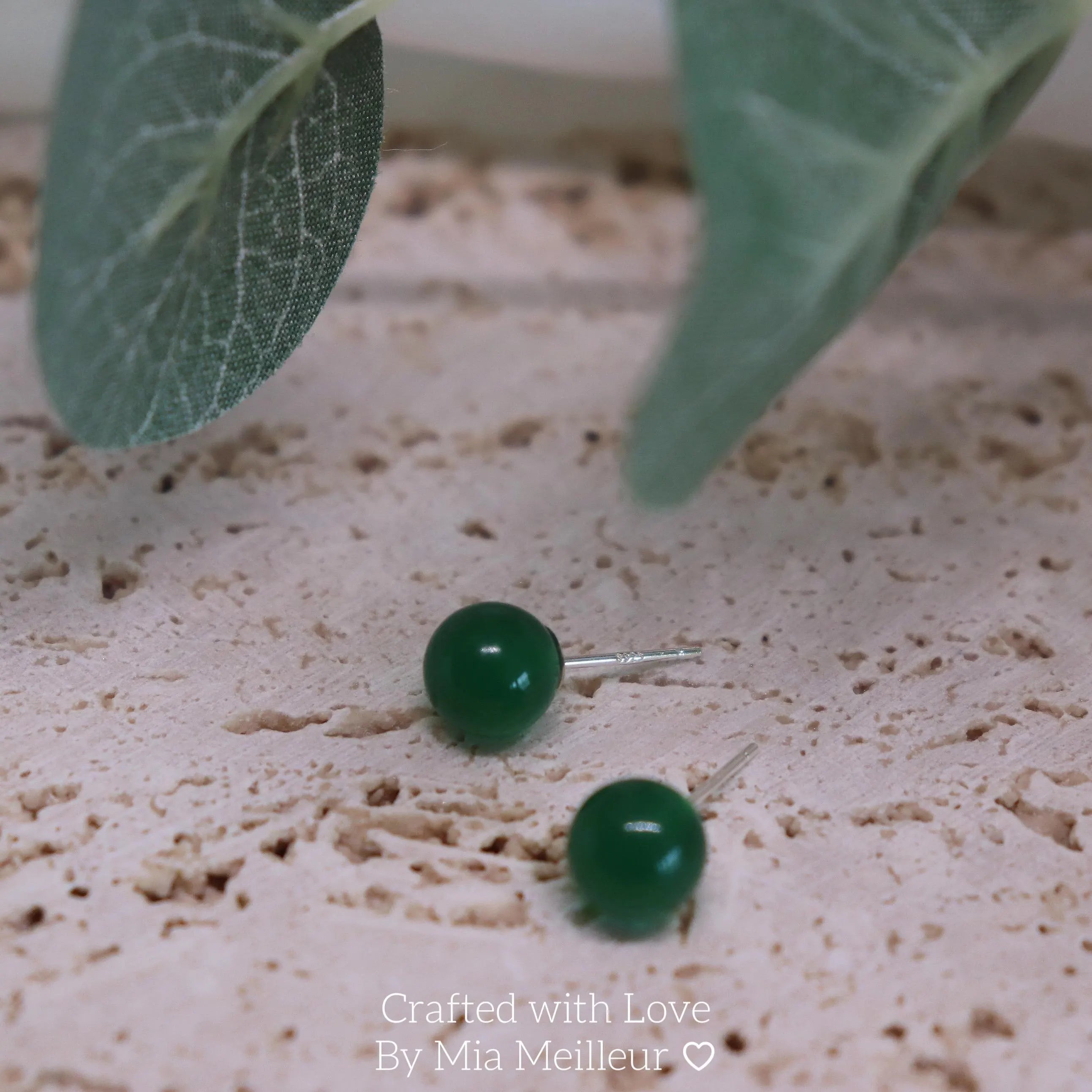 Green Agate Earrings