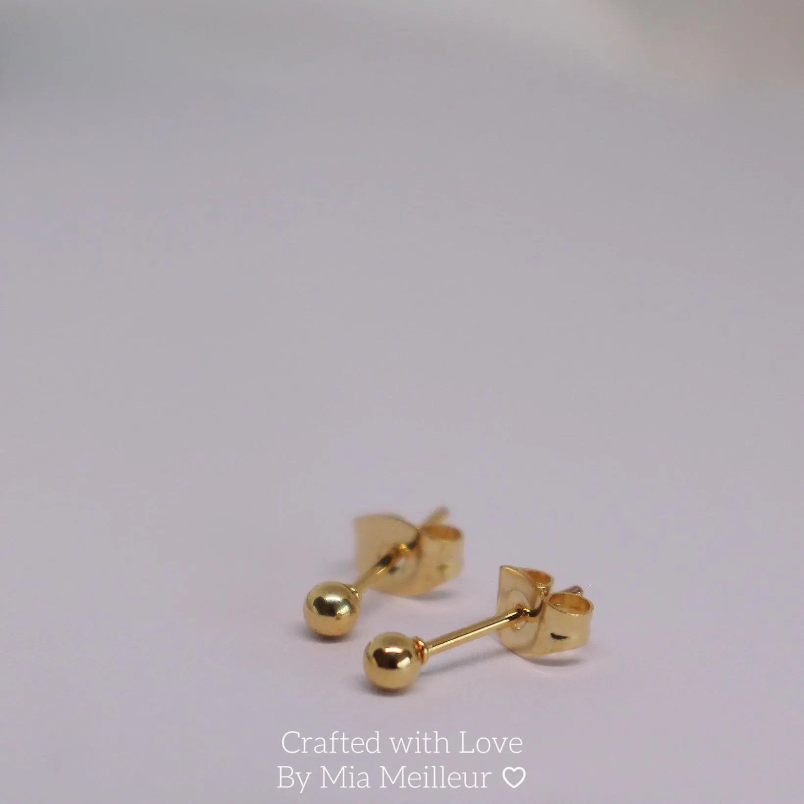 Tiny Ball Stud Earrings