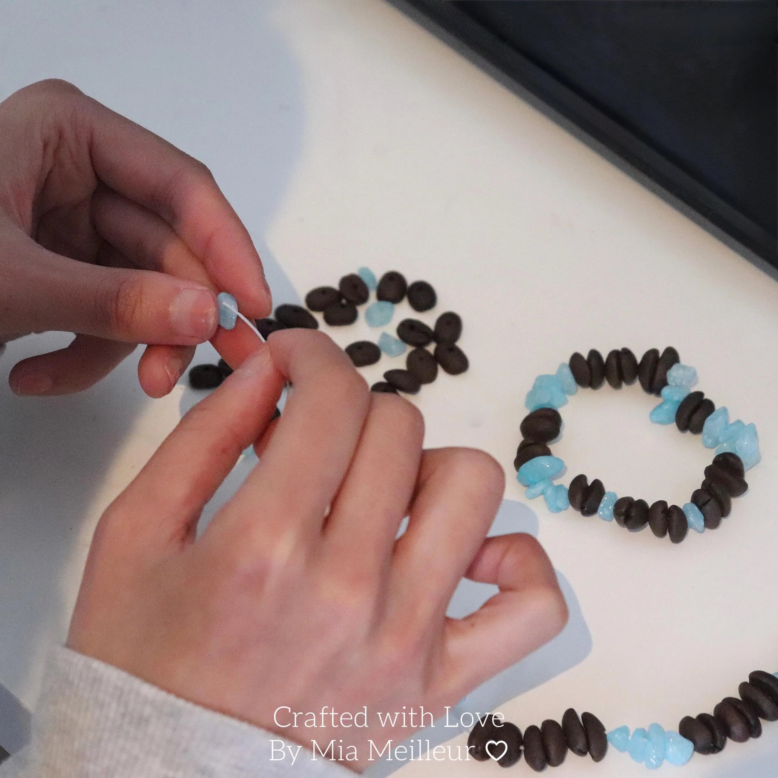 Handmade Coffee Bean Bracelet