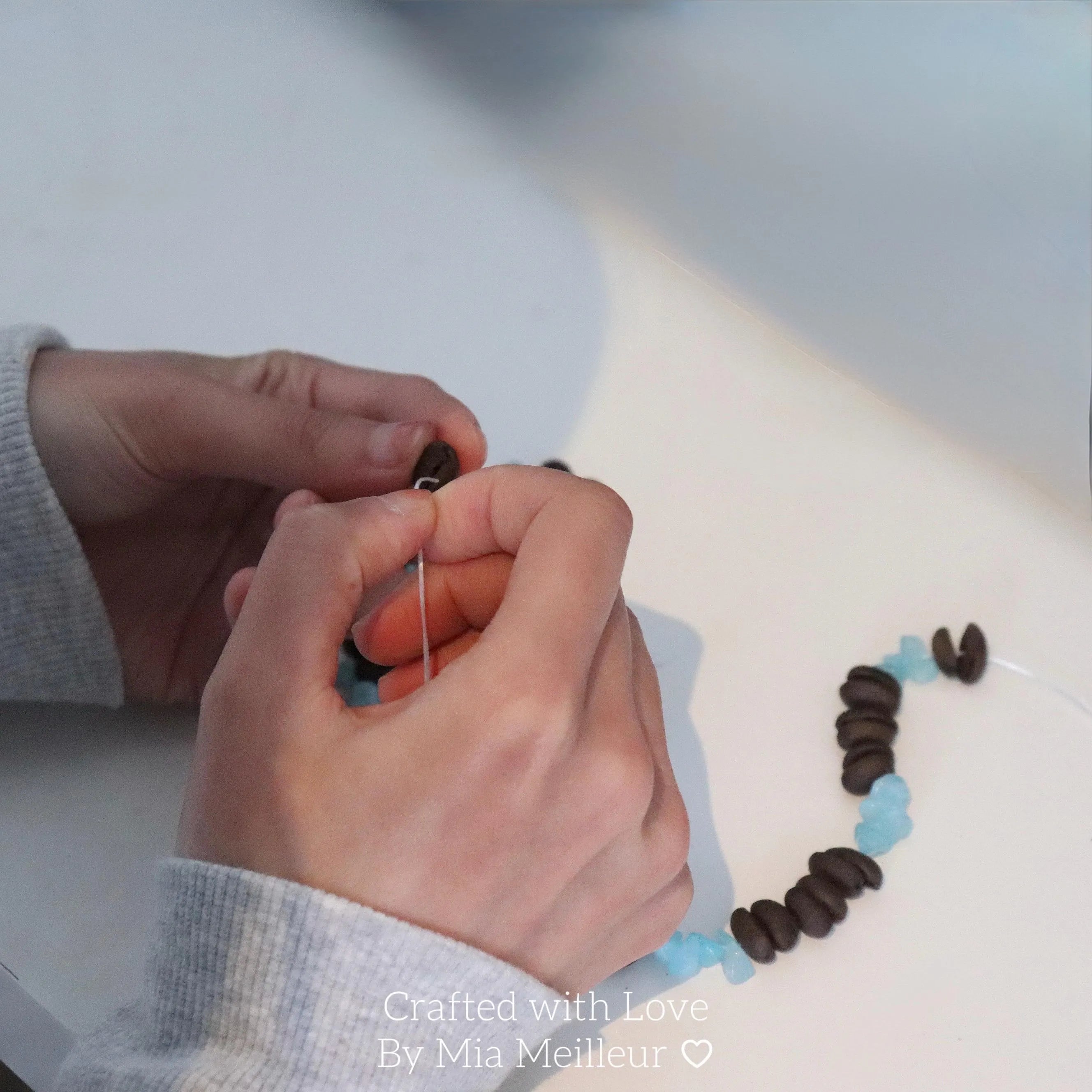 Handmade Coffee Bean Bracelet